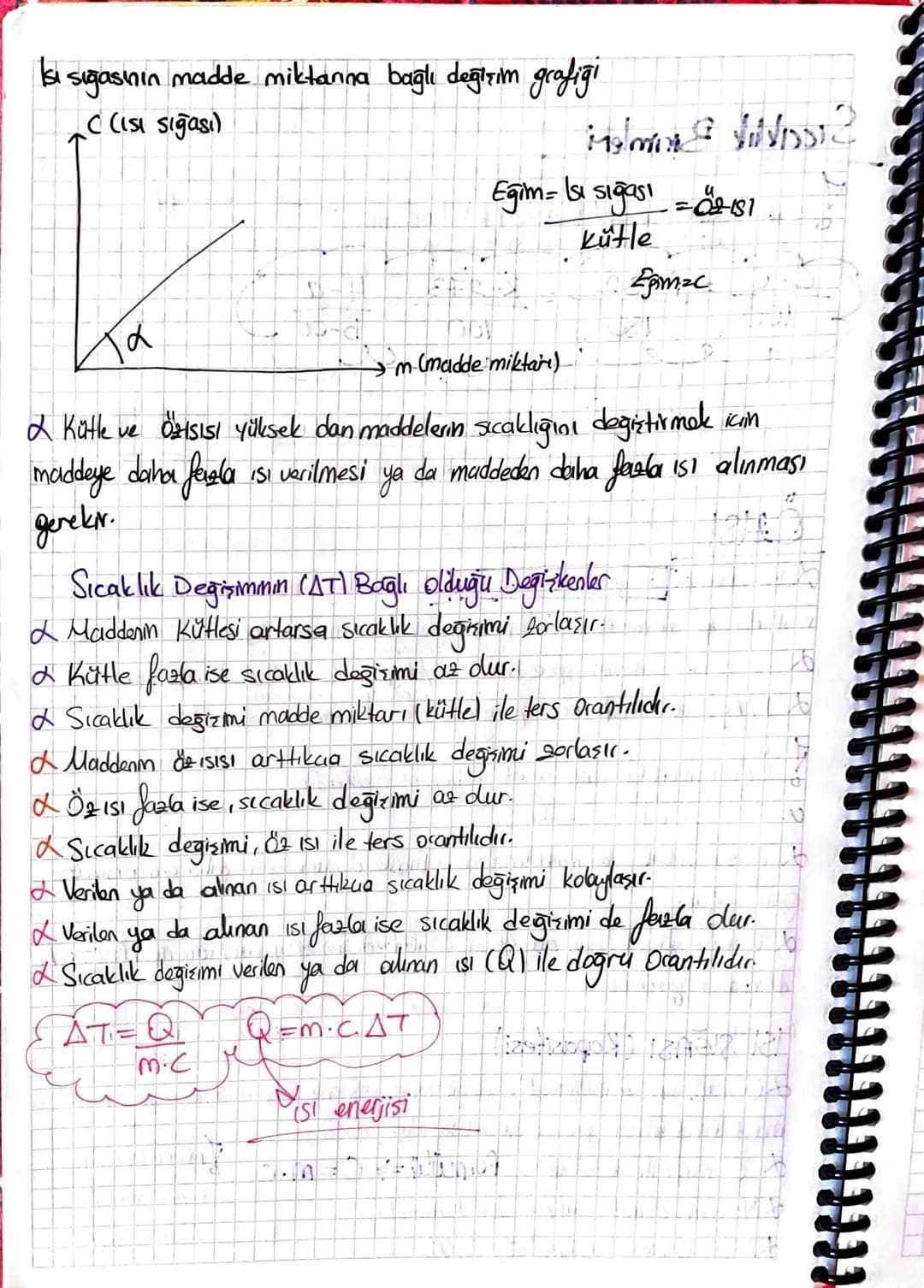 -Isı ve Sıcaklık-
Sıcaklık: Maddeyi duşturan taneciklerin ortalama kinetik enerjisi de ilgili
bir büyüklüktür.
f Sıcaklık enerji değildir.