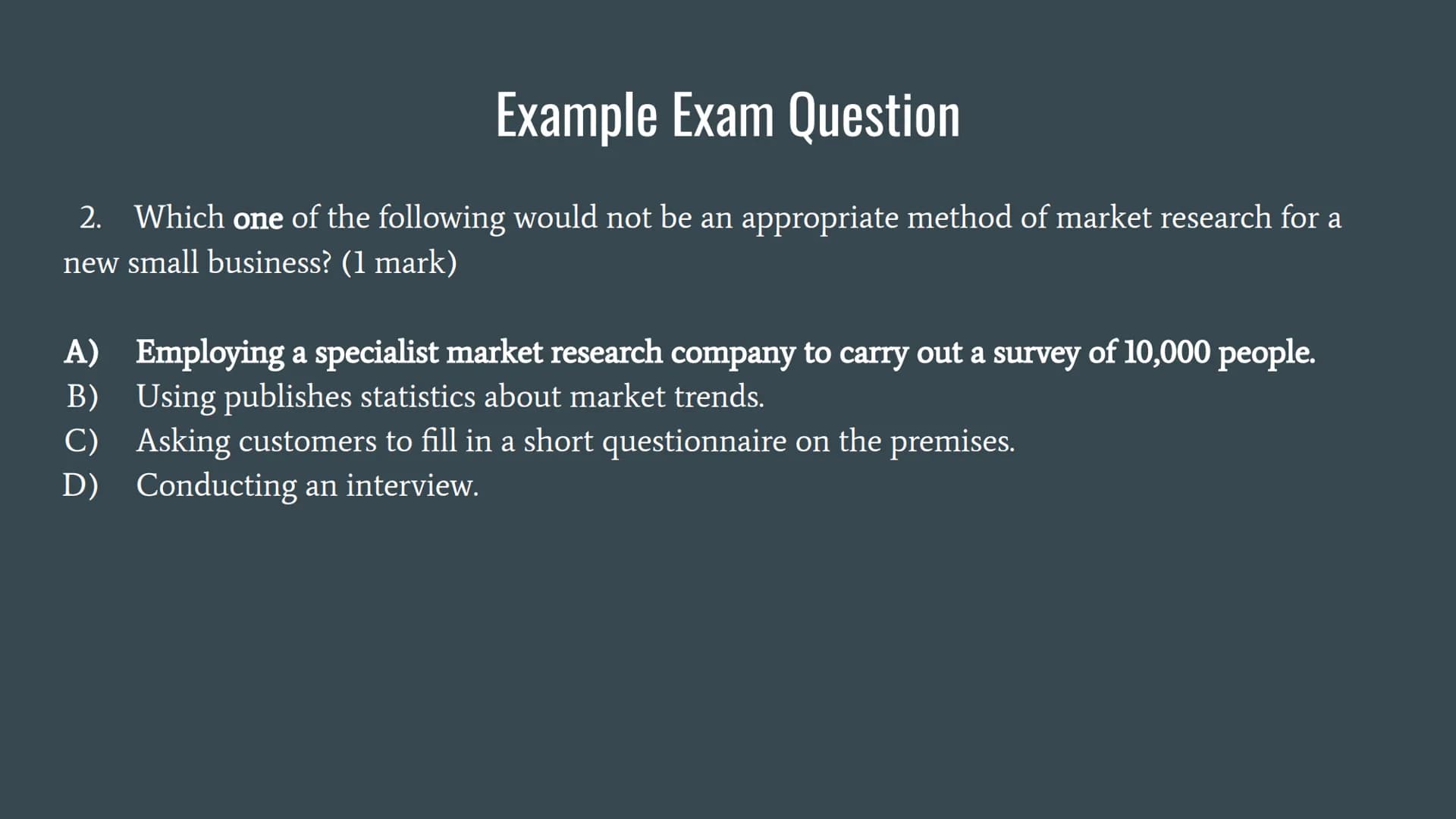 # Types of Market Research # Primary research
Primary research (field research) is collecting information that did not exist before. This f
