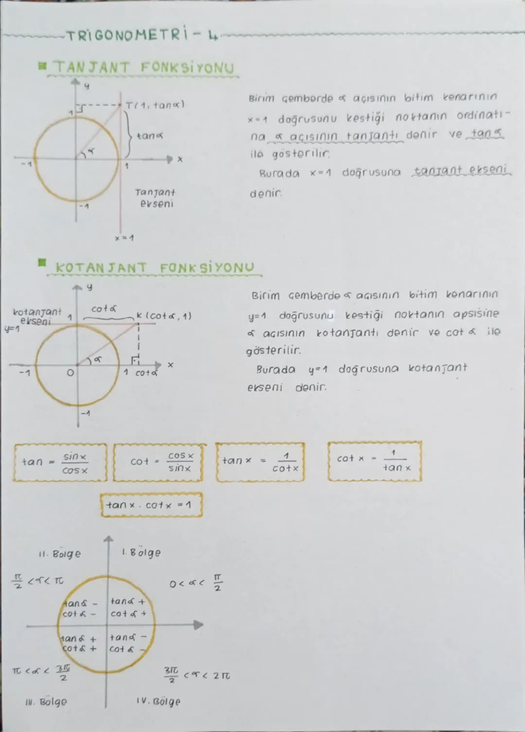 - TRIGONOMETRİ - 1
■ YÖNLÜ AÇILAR
A
bitim kenarı
Ja
Başlangıç kenarı B
BOA nın yönü pozitif
M(BOA) = a
AÇININ ÖLÇÜ BİRİMLERİ
başlangıç