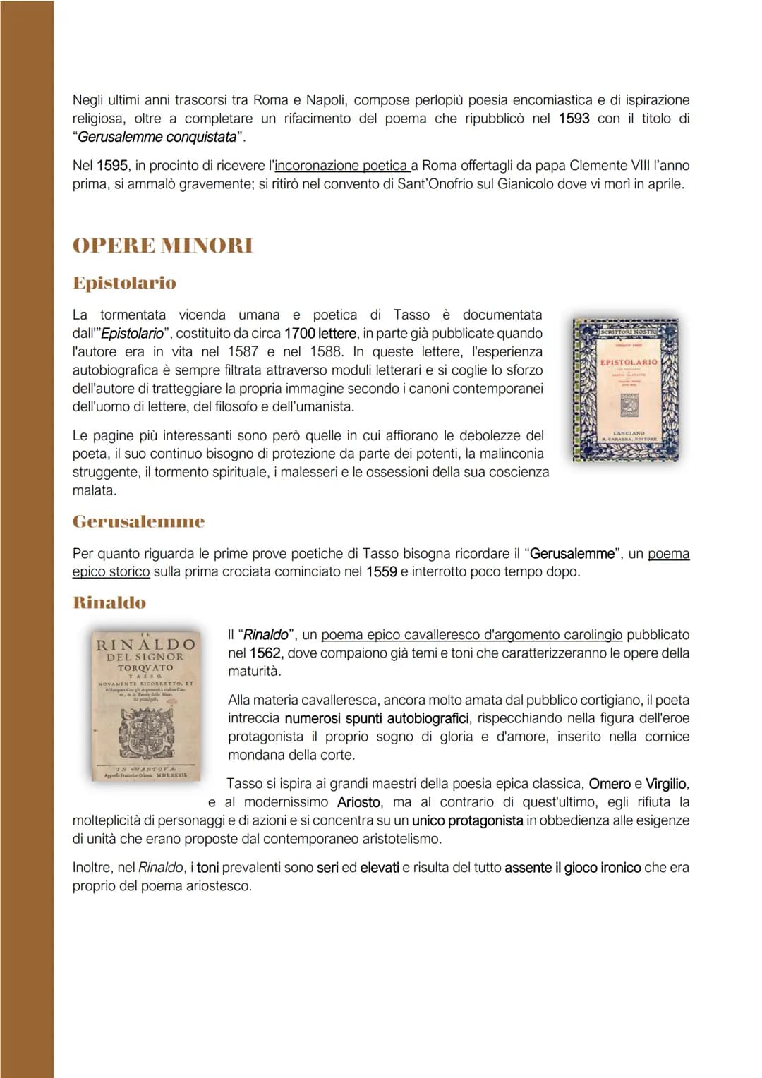# Torquato Tasso
## VITA
Torquato Tasso nacque l'11 marzo del 1544 a
Sorrento, in provincia di Napoli, da una nobile
famiglia di origine B