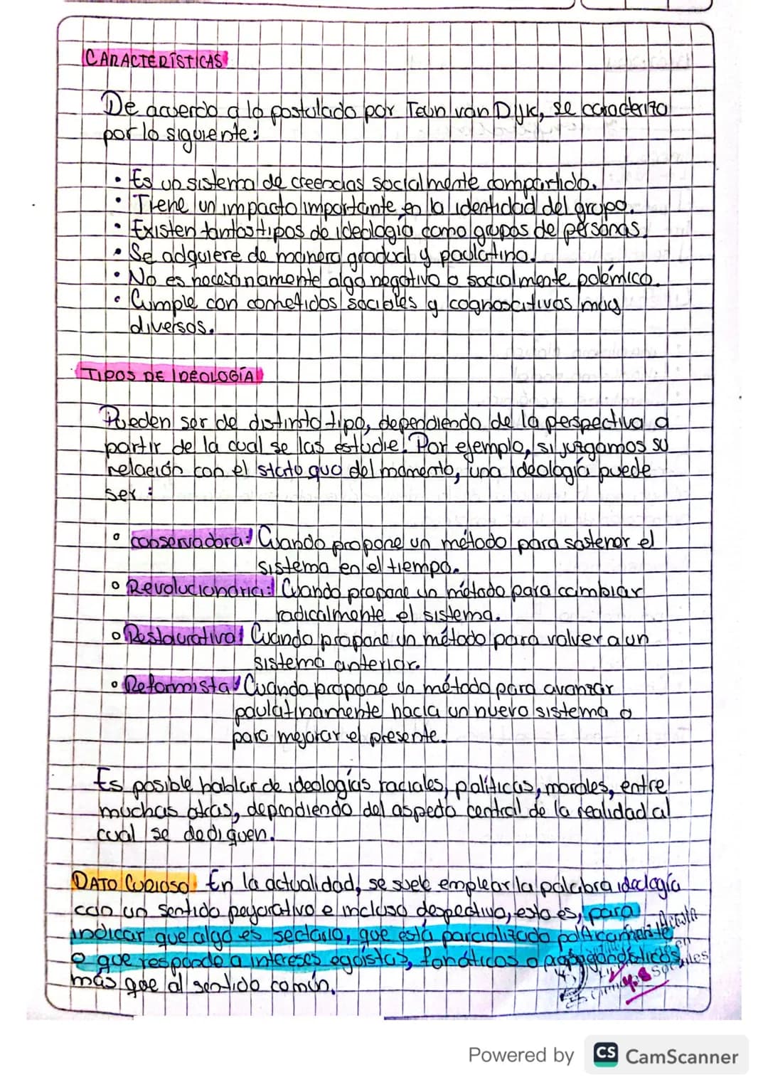 TAREA 06/02/2024
000
000
¿QUÉ ES IDEOLOGÍA?
Una ideología es un conjunto estructurado de ideas que son
compartidas por una colectividad
