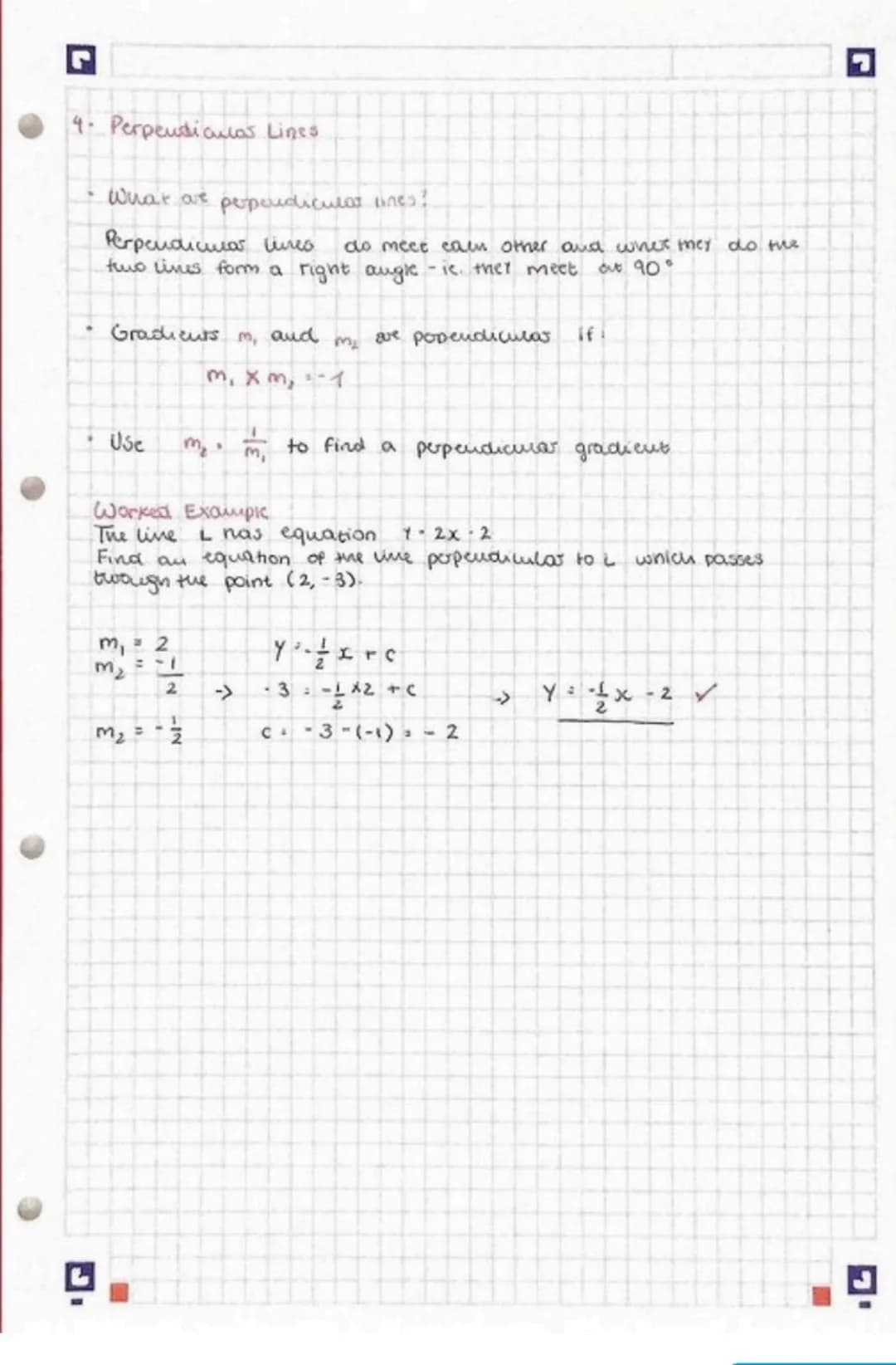 # COORDINATE GEOMETPAY
1- Coordinares
Two points $(x_1, y_1)$ and $(x_2, y_2)$ e.g. (-3.5) (2,8)
1 GRADIENT = $\frac{\Delta y}{\Delta x}