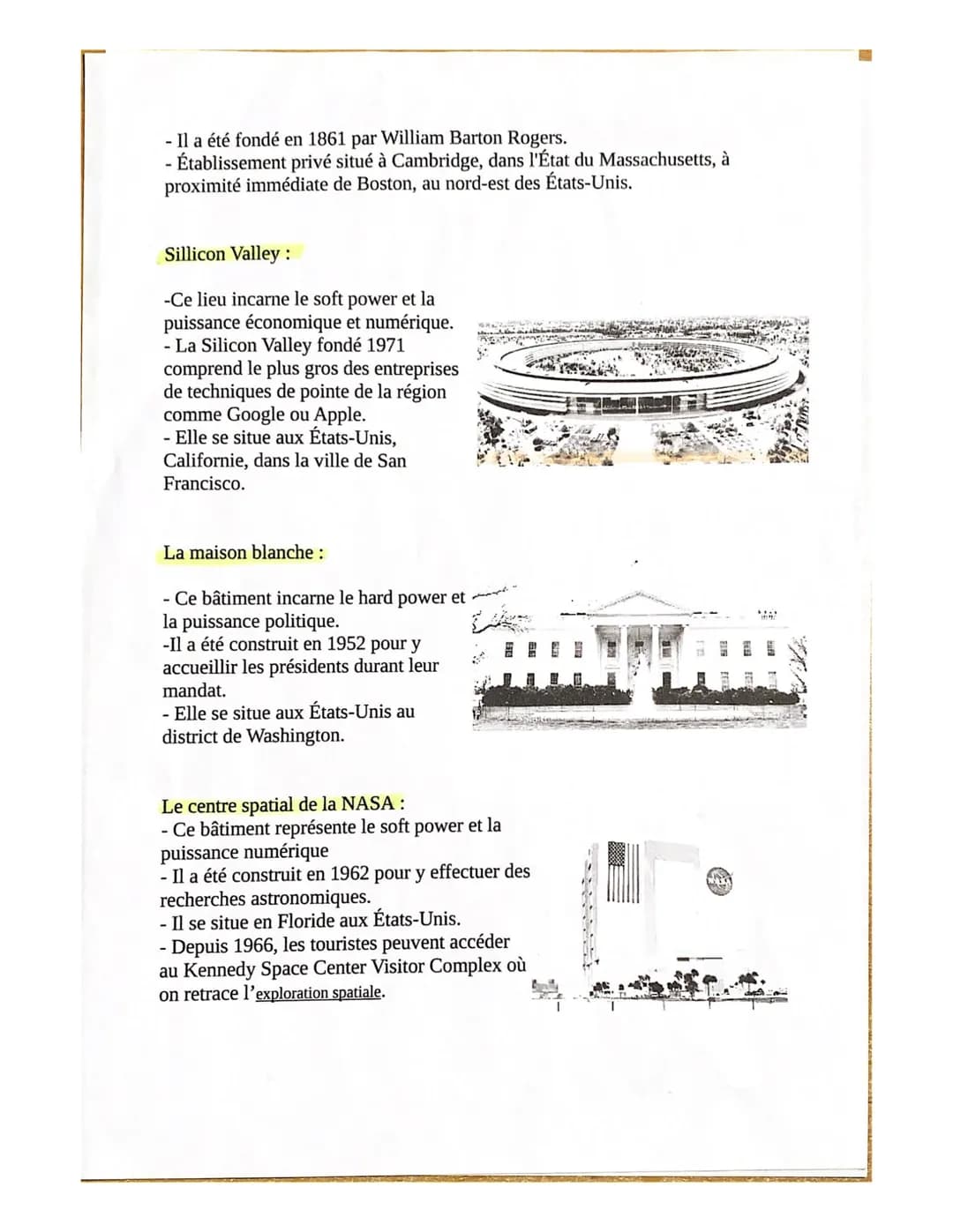 165
Quels sont les lieux emblématiques de la puissance américaine ?
Le siège de l'ONU (organisation des nations unies) :
- Ce siège incar