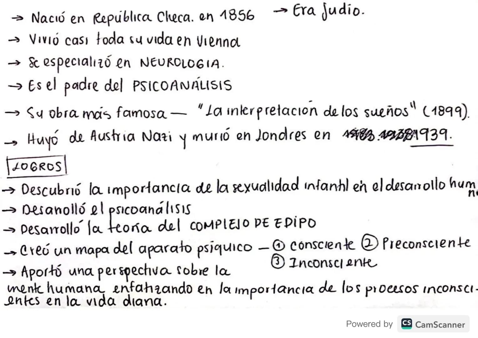 ¿QUIÉN ERA
SIGMUND FREUD? → Nació en República Checa. en 1856 → Era Judio.
→ Vivió casi toda su vida en Vienna
→ Sc especializó en NEUROLOG