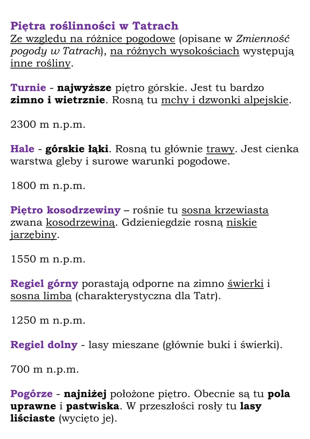 # Krajobraz wysokogórski
# Tatr
Tatry są częścią łańcucha Karpat.
Tatry są jedyną krainą w Polsce, w której występuje
krajobraz wysokogórs
