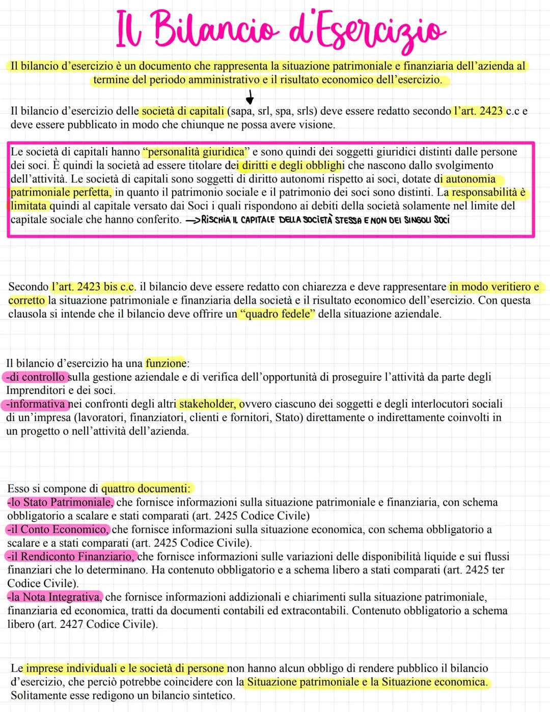 # La Situazione Contabile Finale
La situazione contabile finale è un prospetto che, con riferimento al 31/12, espone l'eccedenza di ciascun