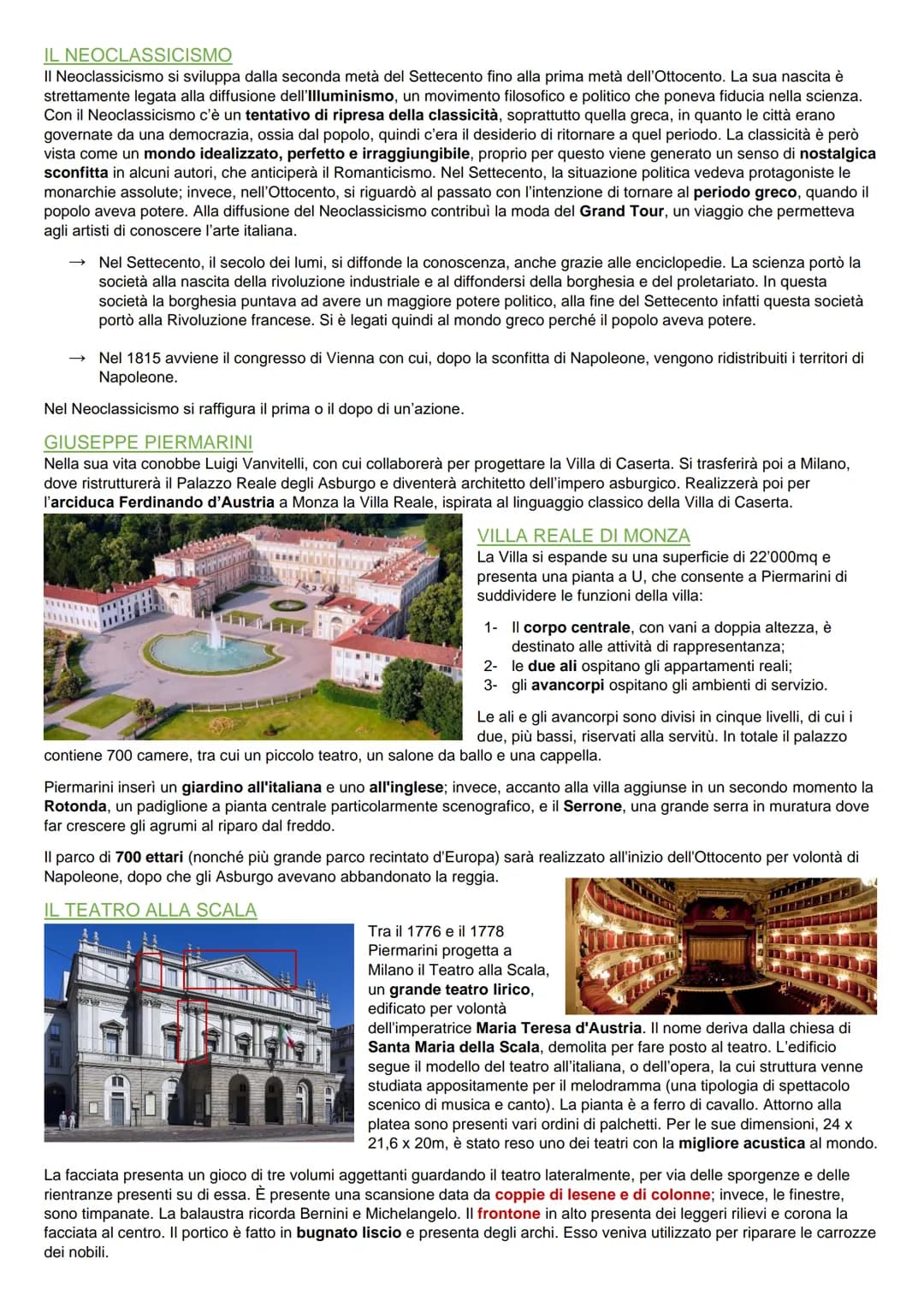 # IL NEOCLASSICISMO
II Neoclassicismo si sviluppa dalla seconda metà del Settecento fino alla prima metà dell'Ottocento. La sua nascita è
st