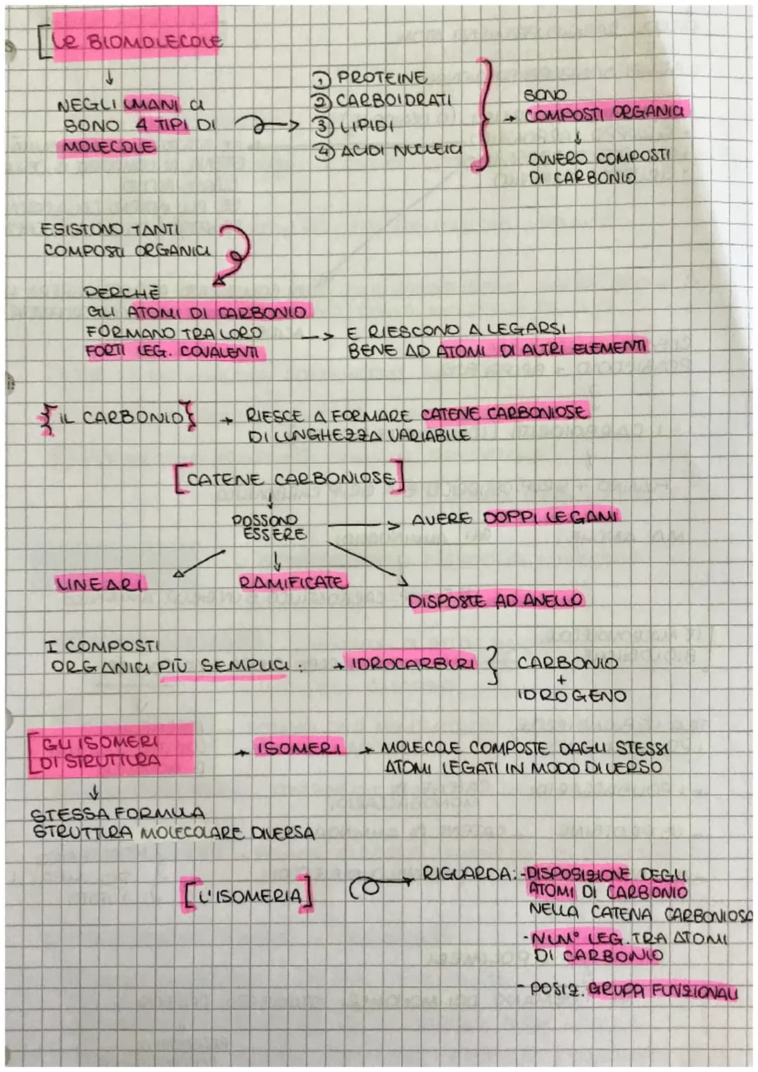 # S
[ve
# Le BIOMOLECOLE
↓
NEGLI UMANI A
* PROTEINE
* CARBOIDRATI
* LIPIDI
* ACIDI NUCLEIA
SONO 4 TIPI DI
MOLECOLE
SOND
COM
