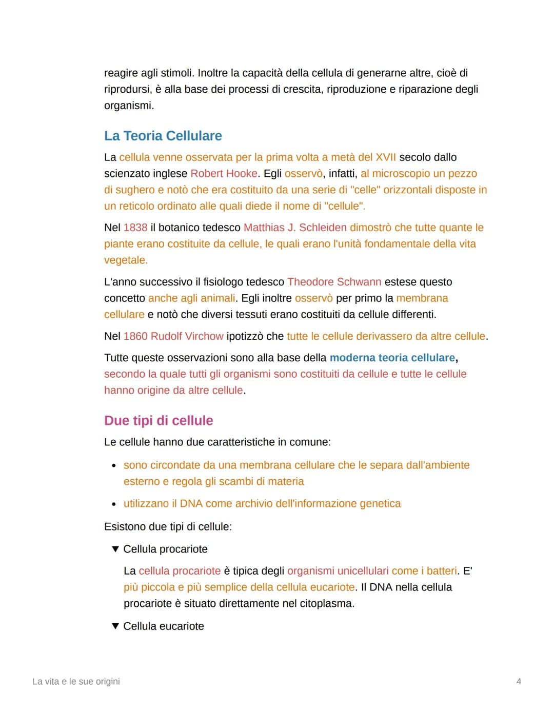 # La vita e le sue origini
▼ Cosa studia la Biologia?
La biologia è la scienza che studia la vita, le sue origini e la sua evoluzione e pe