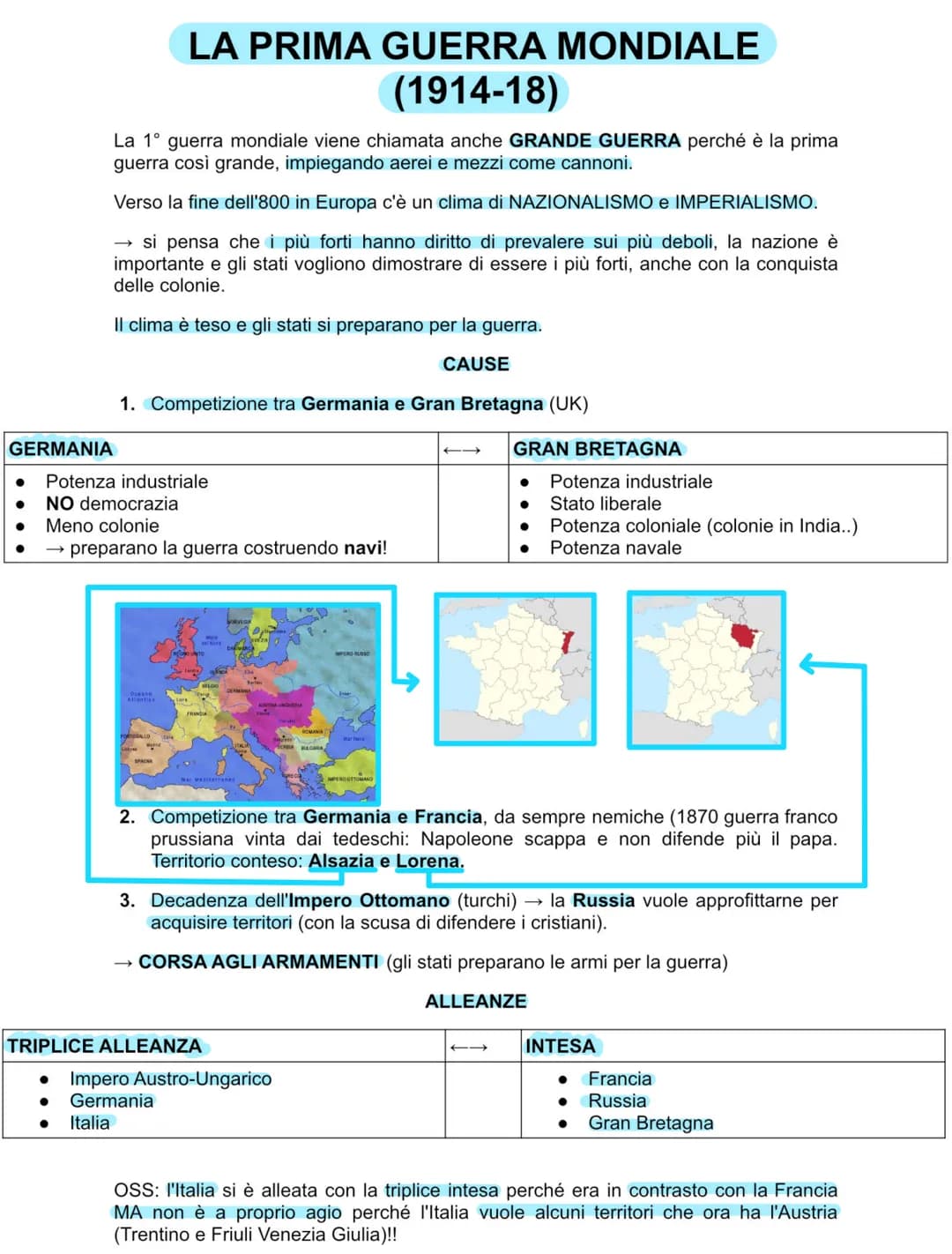 # LA PRIMA GUERRA MONDIALE
## (1914-18)
La 1° guerra mondiale viene chiamata anche GRANDE GUERRA perché è la prima
guerra così grande, impi