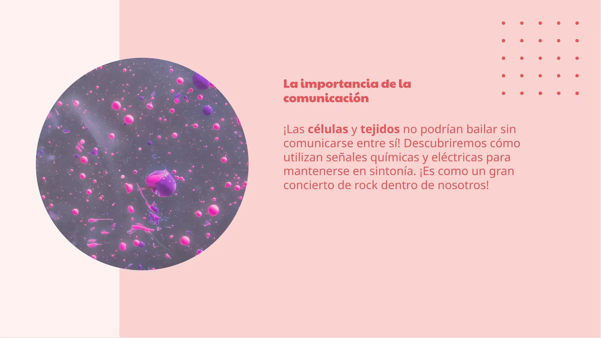 # ¡La fiesta de las células y tejidos! ¡Bienvenidos a la fiesta!
¡Prepárense para un viaje emocionante a través
del mundo de las células y