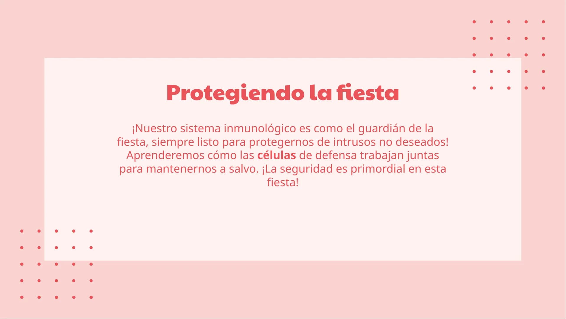 # ¡La fiesta de las células y tejidos! ¡Bienvenidos a la fiesta!
¡Prepárense para un viaje emocionante a través
del mundo de las células y