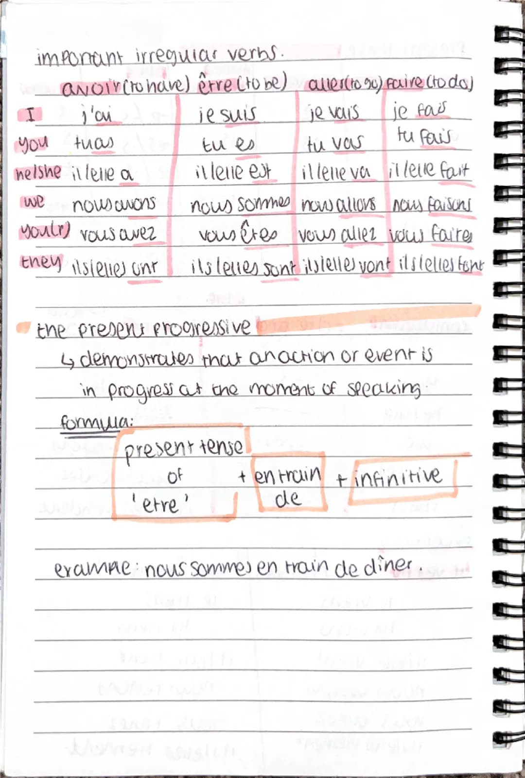 Tenses
Present tense
| Coniugaling: | -er verbs | type 1 -ir verbs | type 2 -ir verbs | -re venas |
|---|---|---|---|---|
| I | -e | -is | -