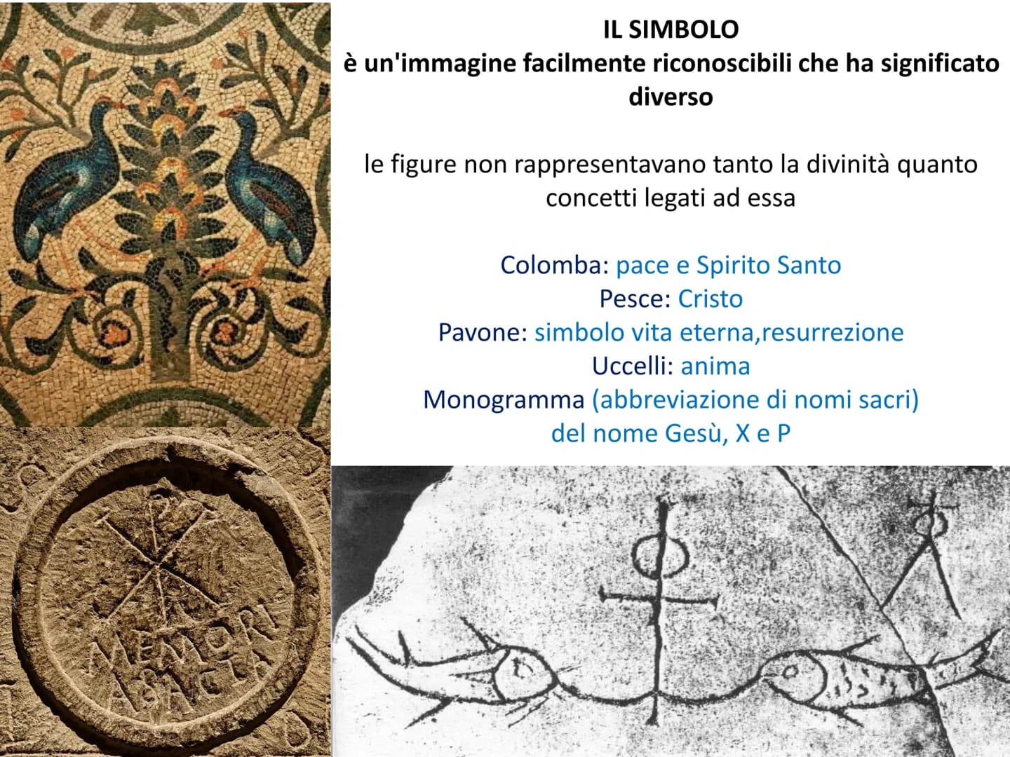 # ARTE PALEOCRISTIANA Arte
Paleocristiana
primi cristiani
Si sviluppa nei
territori
dell'Impero
Romano
dal I sec dC
al VI sec dC L'arte Pal