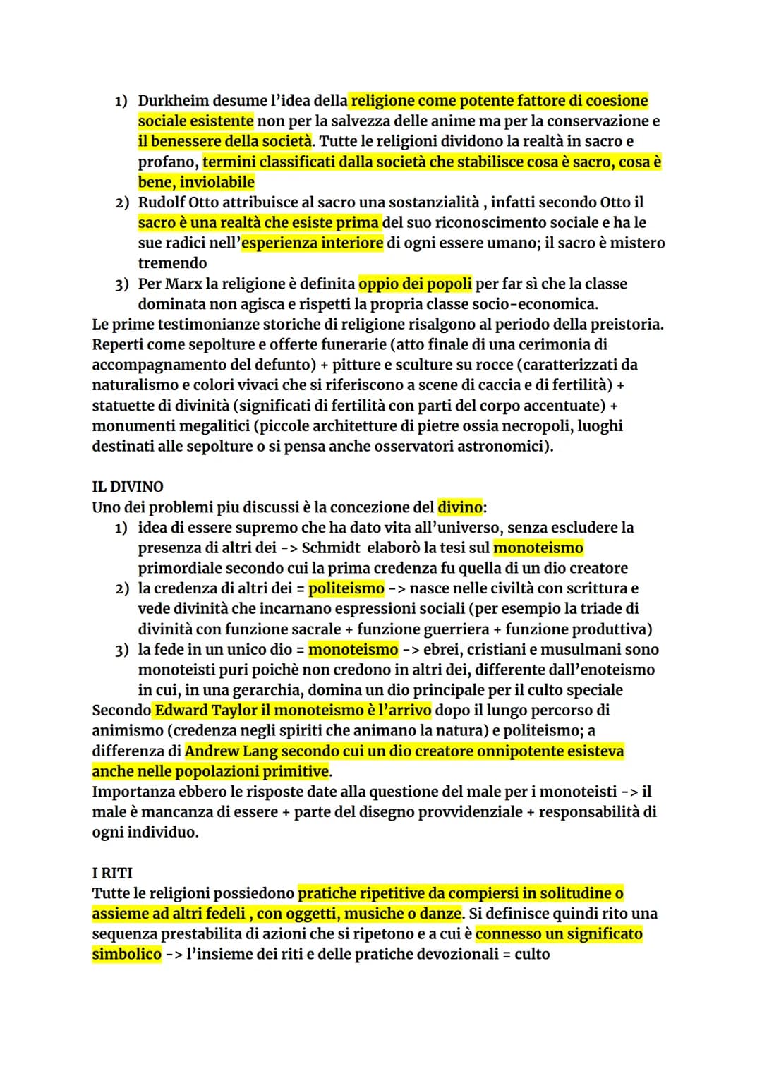 ANTROPOLOGIA
I filosofi liquidano il termine religione come insieme di credenze superstiziose o
strumento di avvicinamento all'assoluto. Se