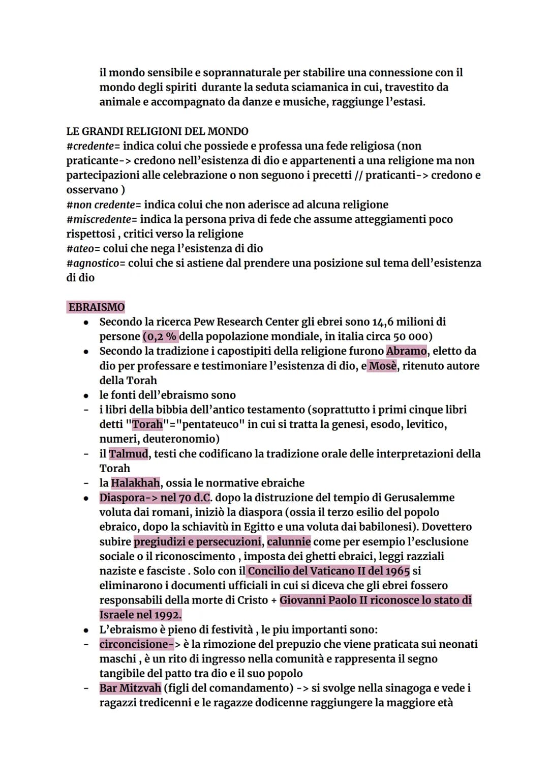 ANTROPOLOGIA
I filosofi liquidano il termine religione come insieme di credenze superstiziose o
strumento di avvicinamento all'assoluto. Se