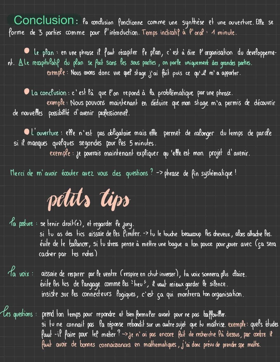 # Orale de Brevet
parcours avenir
Introduction: elle doit être courte, 3/4 phrases max. Elle se déroute en 3 temps, clonc
une phrase par é