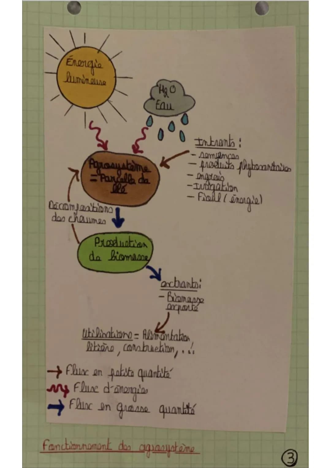 Agrononie
Chapitre 11 des fonctions des agroécosystèmes
1/ Noticon of agroécosystème
iin écosystème est constitué par dense éléments
réag