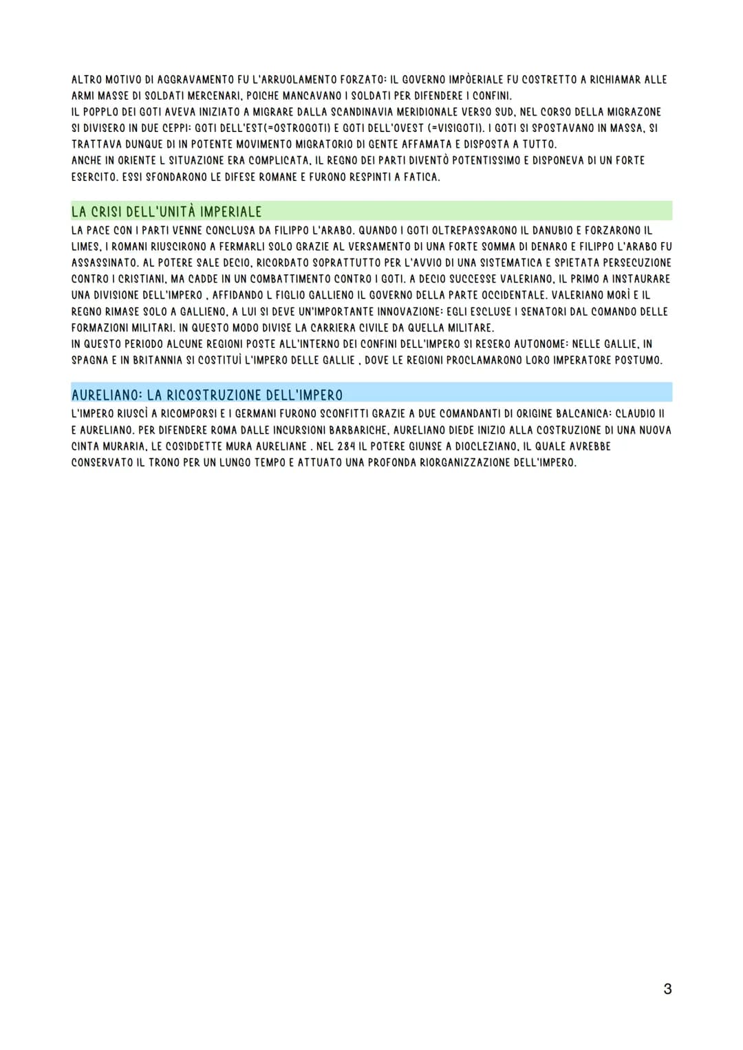 # LE ORIGINI DELLA CRISI
LA DIFFICILE INTEGRAZIONE TRA CITTÀ E CAMPAGNA
IL III SEC. SEGUE UN A SITUAZIONE DI CRISI E DI INSTABILITÀ CHE PO
