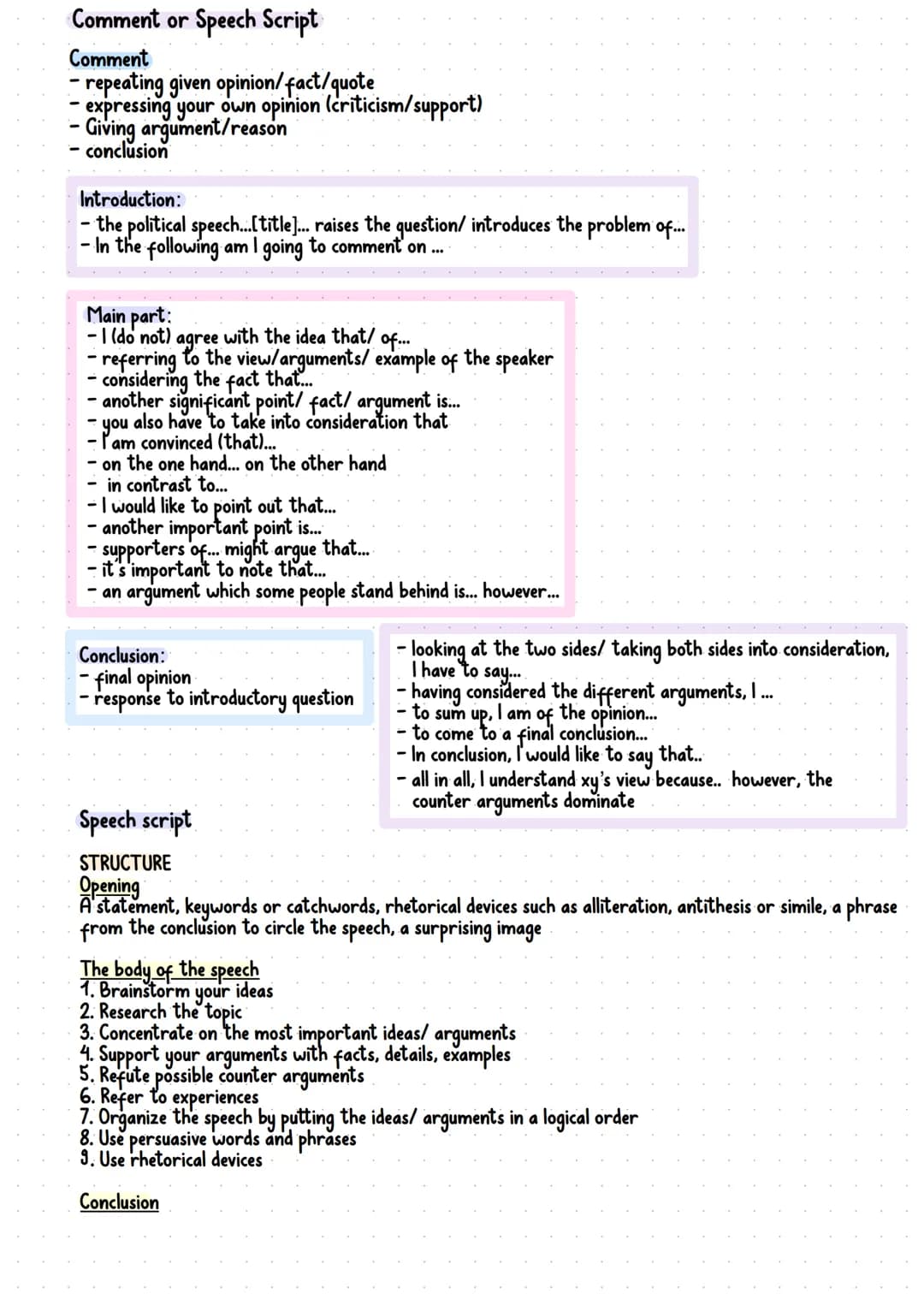 # English Analysis
non-fictional text
- refers to real events, facts
- often has a political, social or historical context
- e.g. speeches