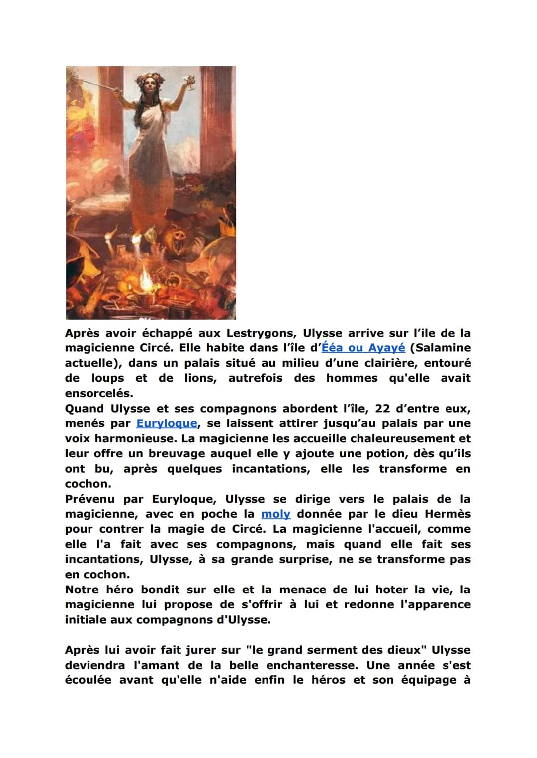 # Odyssée, les voyages d'Ulysse
Qui est Ulysse ?
Ulysse est le personnage principal de livre de l'Odyssée écrit par
Homère qui relate les