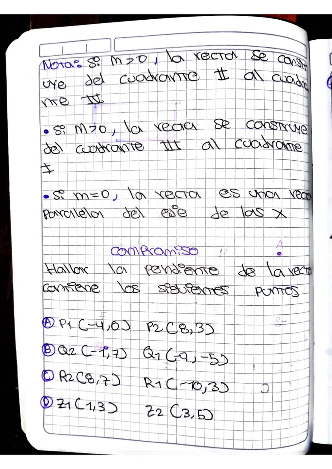 0104 24 Linea recta
Pendiente de una reстa. La Pen
diente de una recta se defino
como la inclinación que tiene
decha recта con respecto al