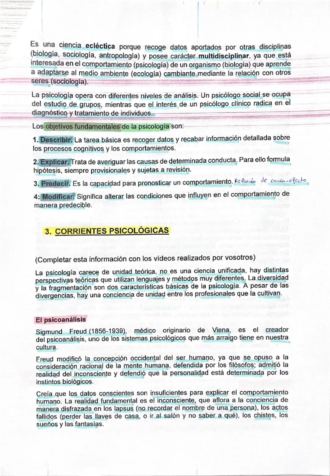 # TEMA 1-LA PSICOLOGÍA COMO CIENCIA
## 1. EVOLUCIÓN HISTÓRICA DE LA PSICOLOGÍA
ANTECEDENTES
Las raíces de la psicología se encuentran en