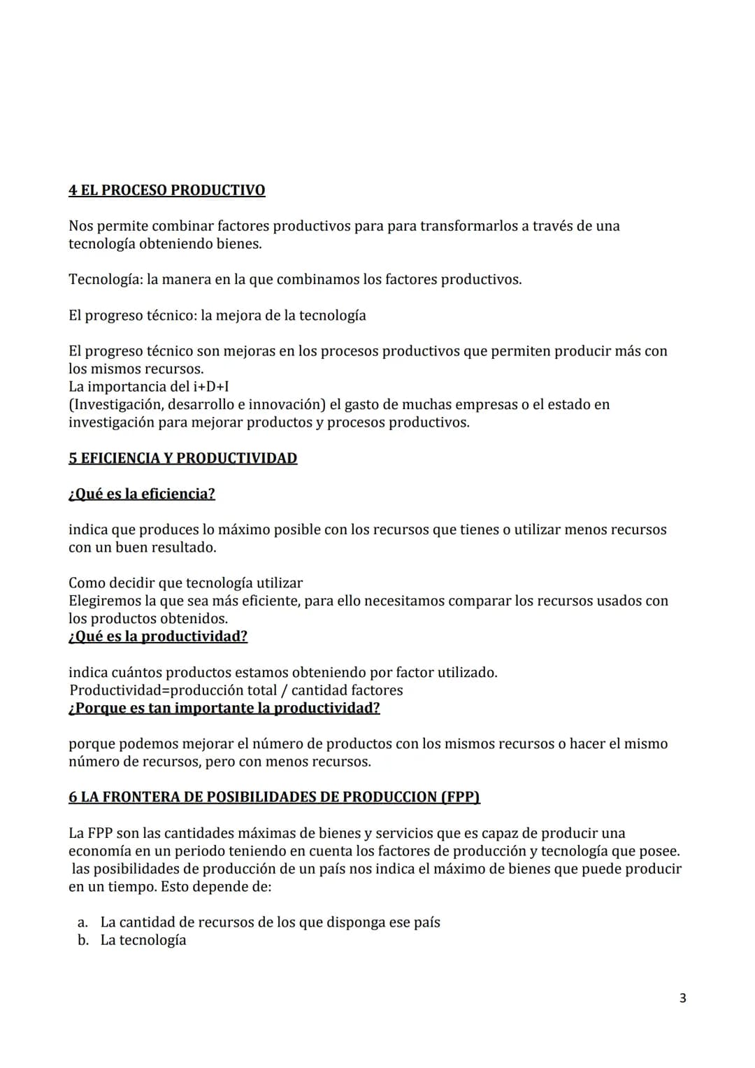 # LA PRODUCCION
1 LOS FACTORES PRODUCTIVOS
¿Que son los factores productivos?
Son recursos escasos que permiten hacer bienes y servicios.