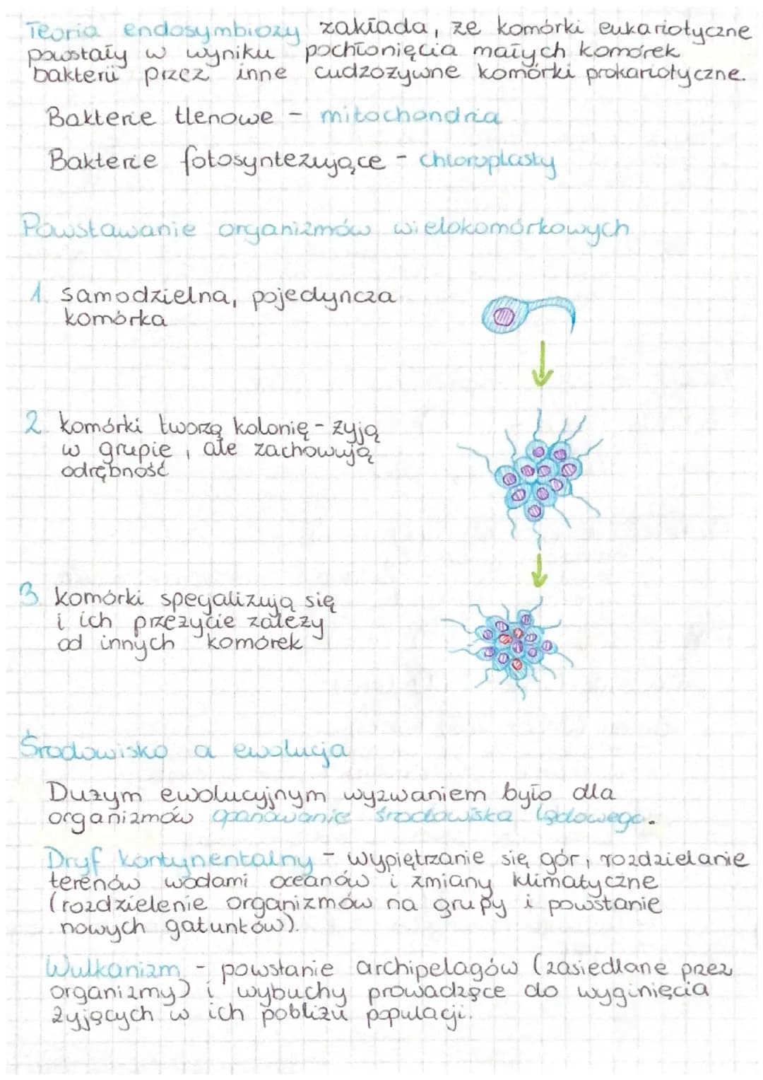 # HISTORIA ZYCIA NA ZIEMI
Biogeneza - procesy ewolucyjne, które doprowadziły do
powstania zycia na Ziemi.
## Etapy biogenezy
2wiązki orga