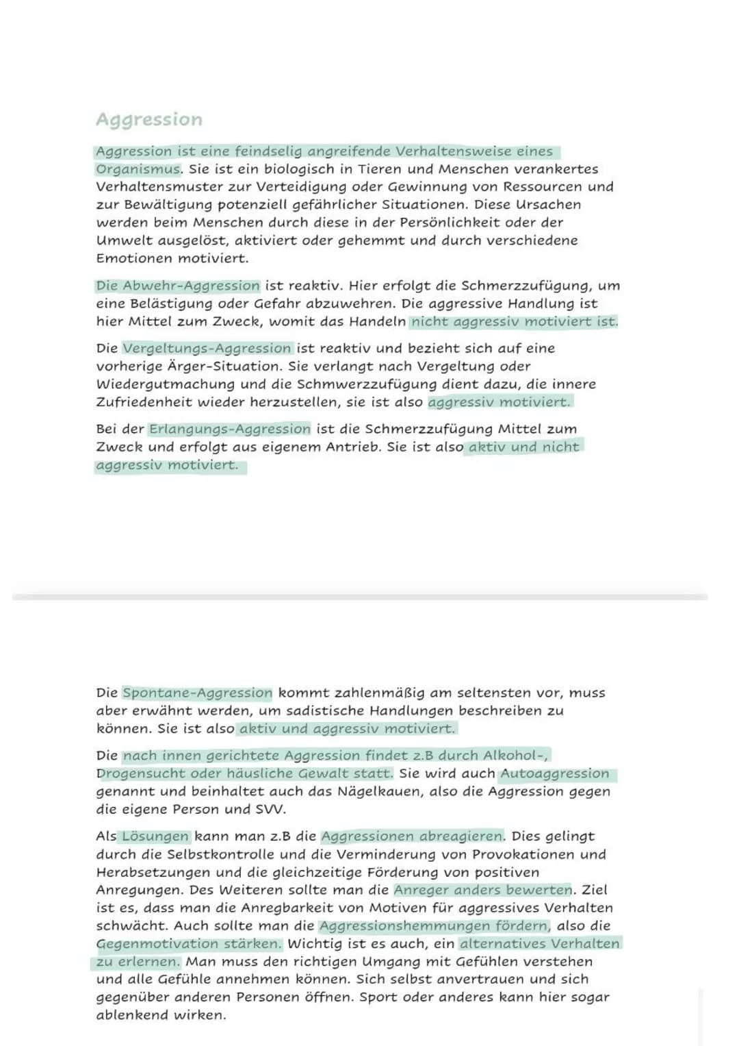 # Aggression
Aggression ist eine feindselig angreifende Verhaltensweise eines
Organismus. Sie ist ein biologisch in Tieren und Menschen ver