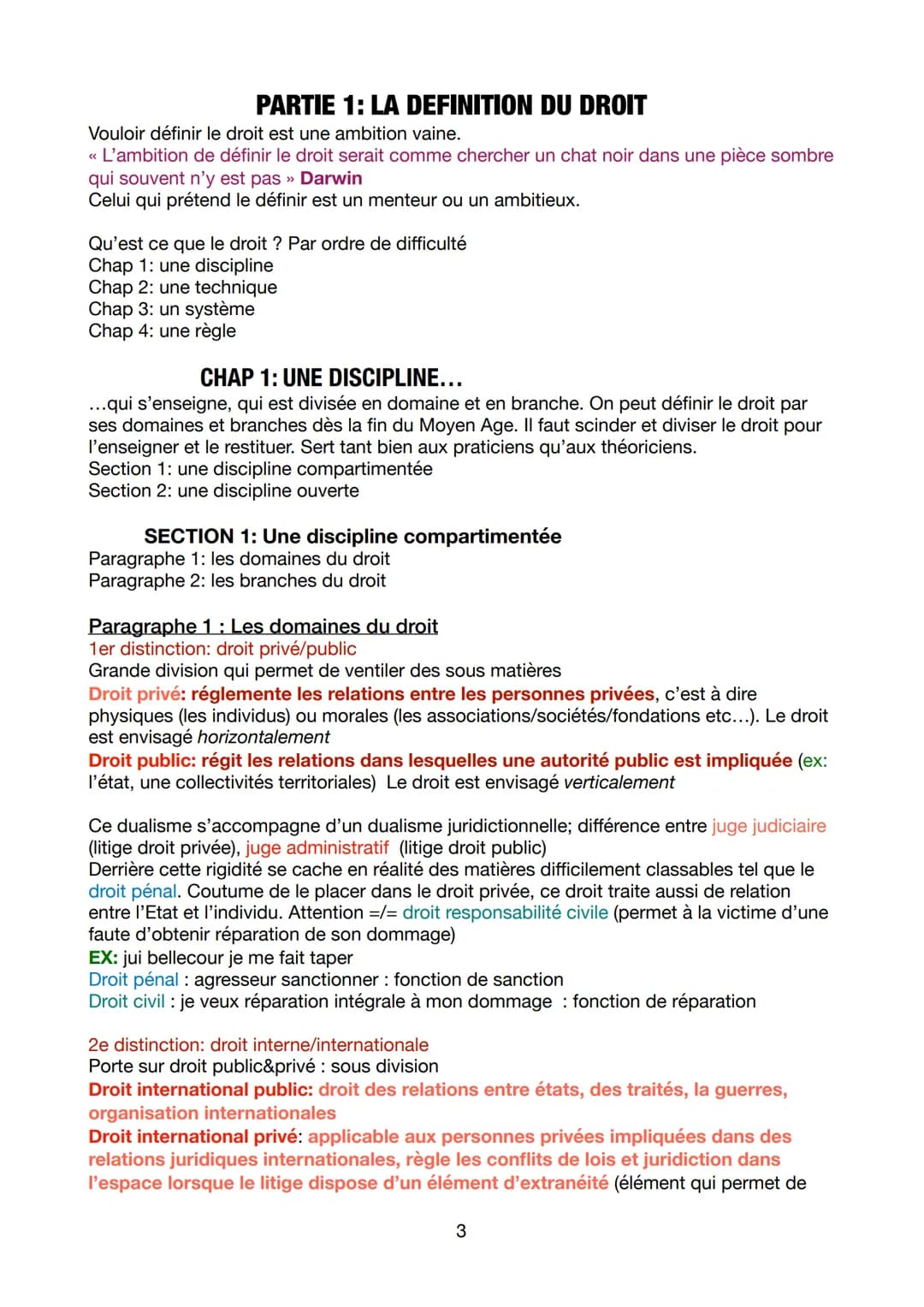 # INTRODUCTION AU DROIT
Introduction
Il n'existe pas de réel introduction au droit, parce que en droit il n'y a pas réellement de
premiers