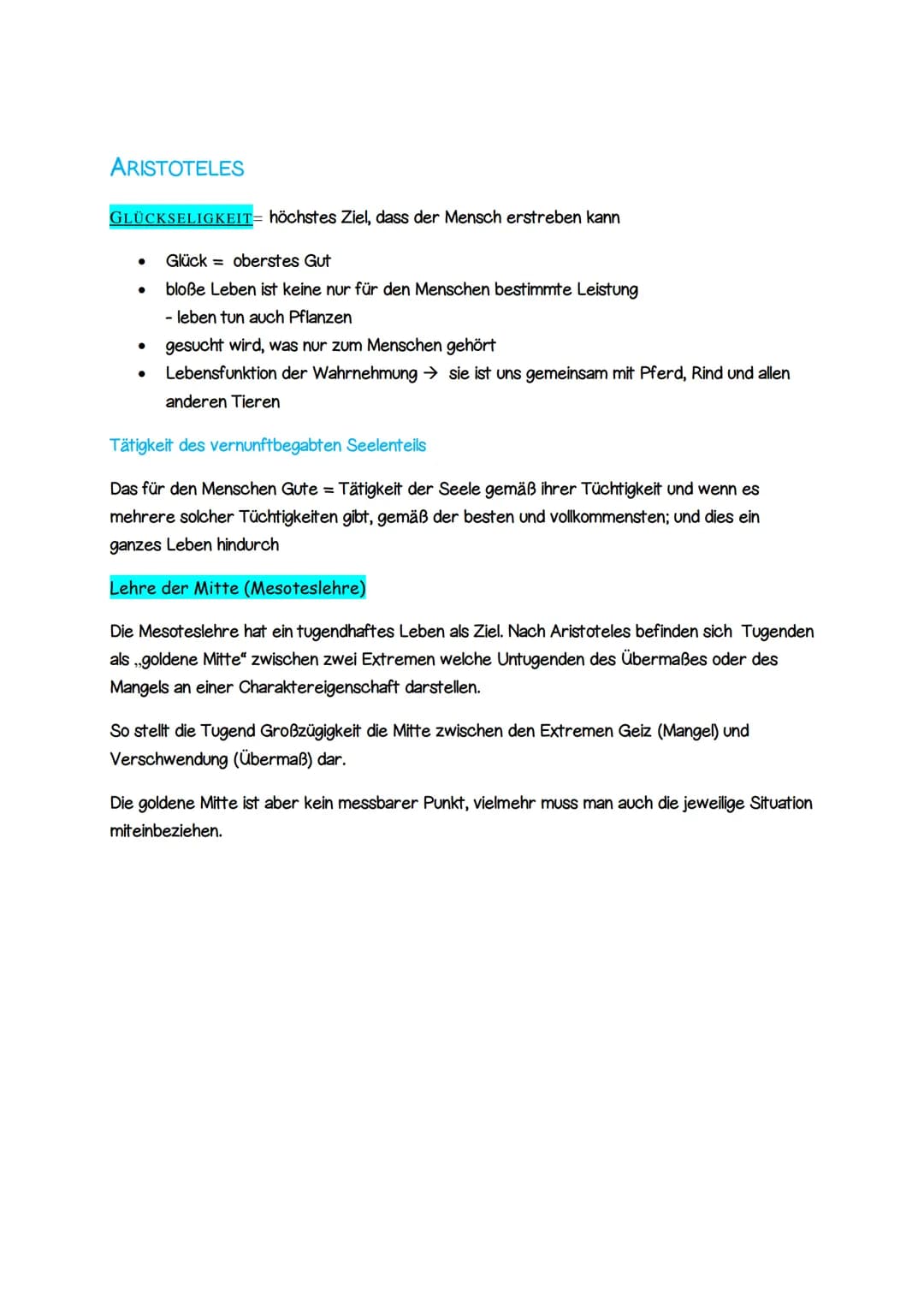 # Tugendethik
Tugend
Definition: Jede vollkommen entwickelte Fähigkeit des Menschen auf geistigem Gebiet
PLATON:
Im Gegensatz zum Wahrhe