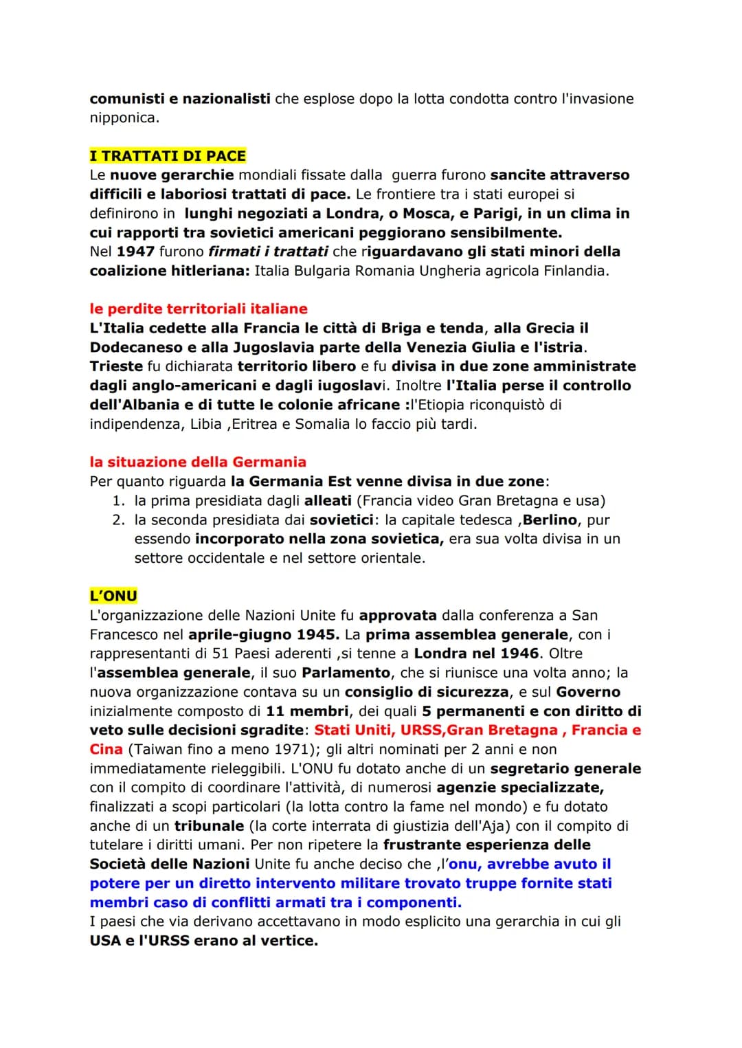 # CAPITOLO 11
IL SECONDO DOPOGUERRA
(LE DRAMMATICHE CONSEGUENZE DOPO IL CONFLITTO)
la situazione europea
In Europa tutti i paesi, eccett