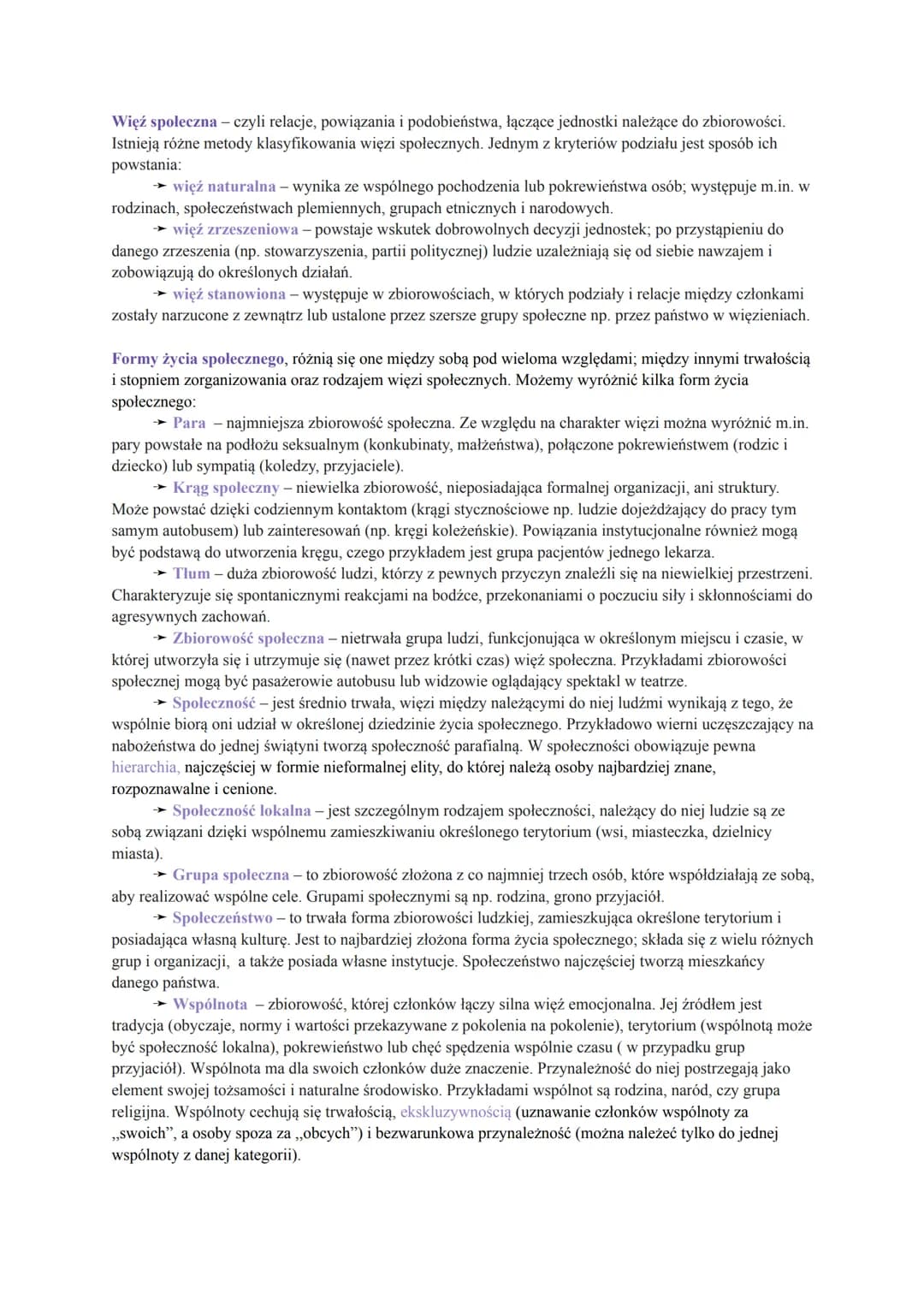 # CZŁOWIEK ISTOTĄ SPOŁECZNĄ
Status społeczny - to określenie miejsca danej jednostki (lub jednostek) w zbiorowości. Człowiek
funkcjonuje w
