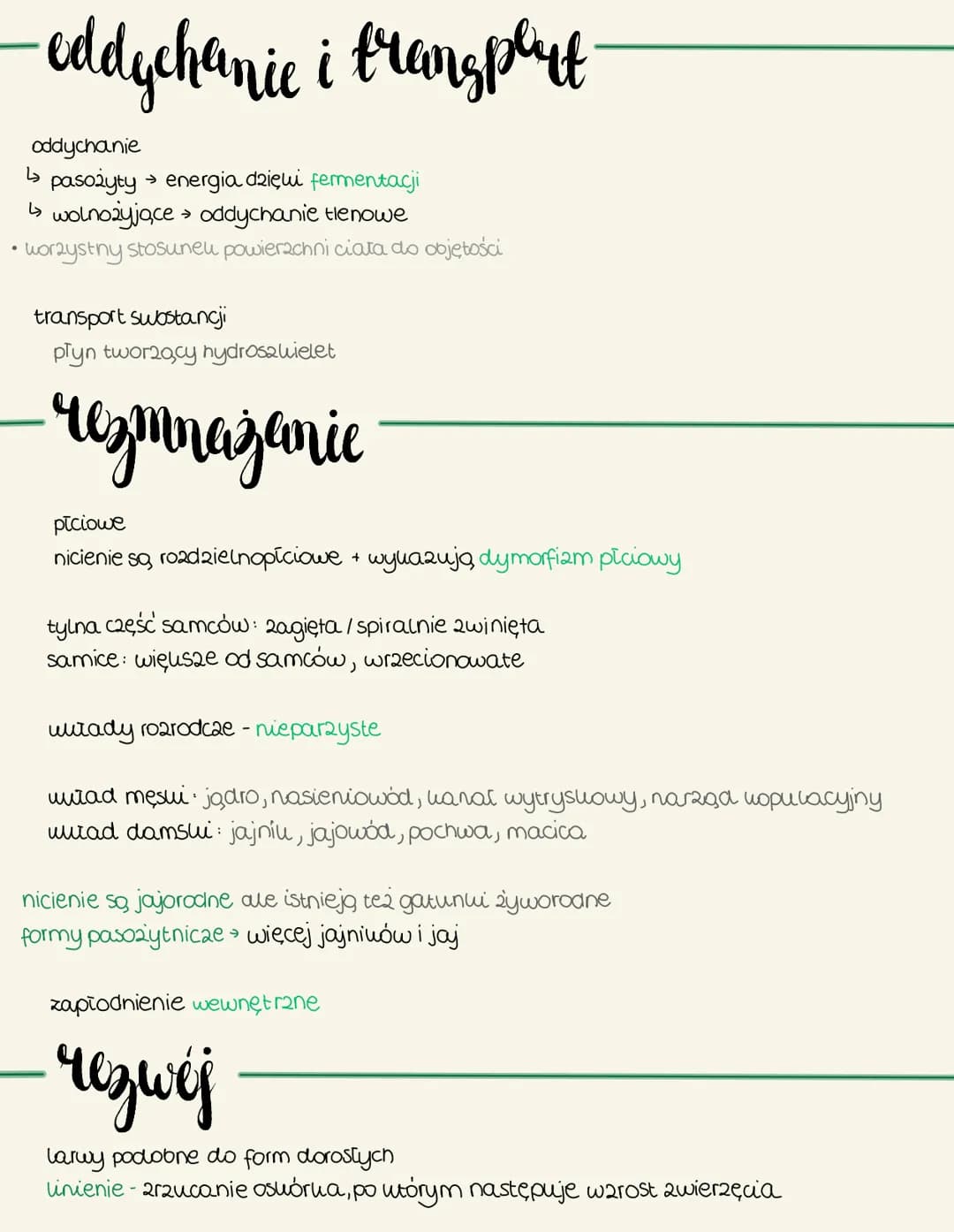 # nicienie
## Cechy ogólne
zamieszluja: dna móra, oceanów oraz w glebie
wyatużone, zwężone na dwóch worn'cach ciato
Symetria duruboczna
br