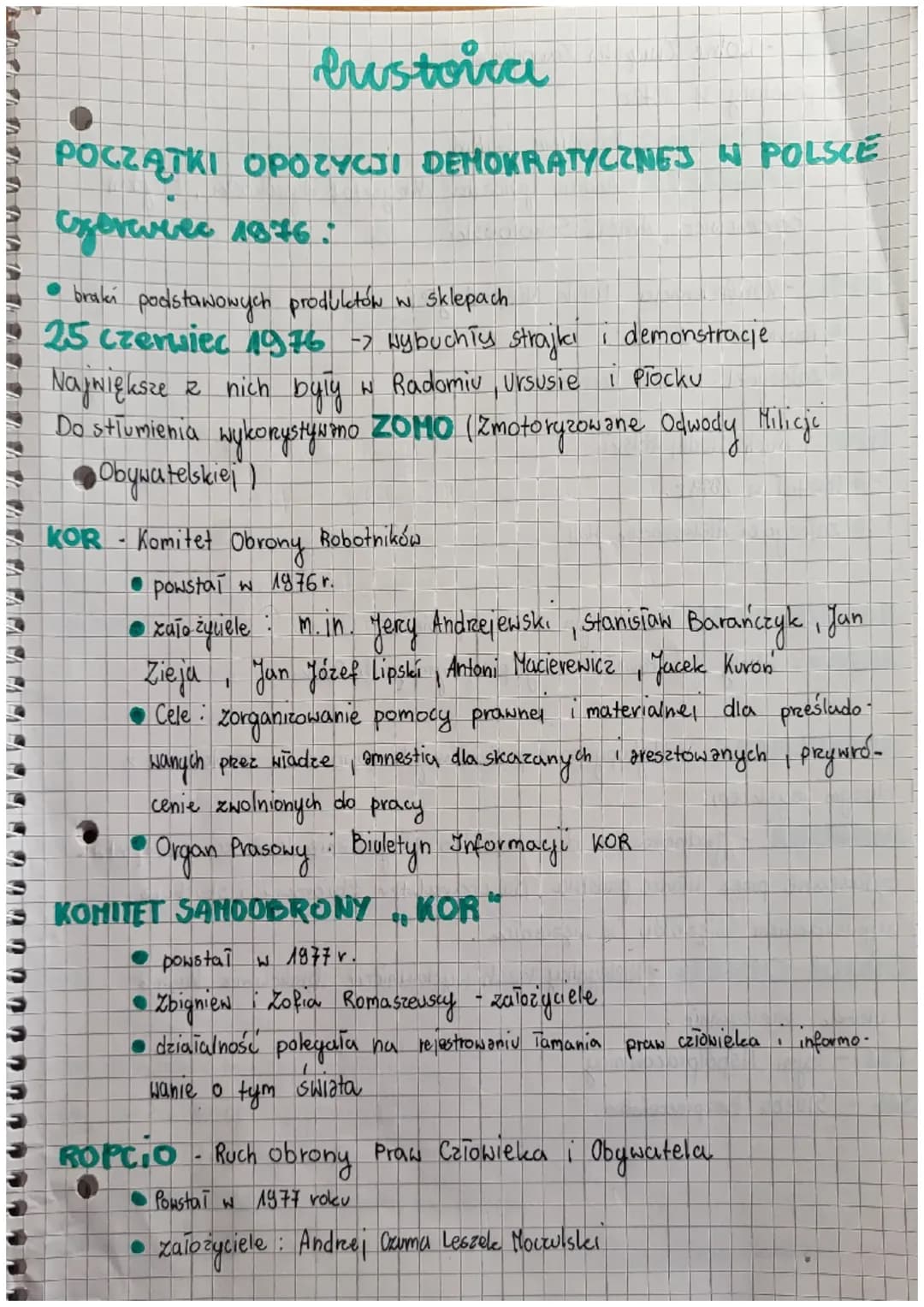 # Custoica
POCZĄTKI OPOZYCJI DEMOKRATYCZNEJ W POLSCE
Ezeravec 1876:
- braki podstawowych produktów w sklepach
25 czerwiec 1976-> wybuchi
