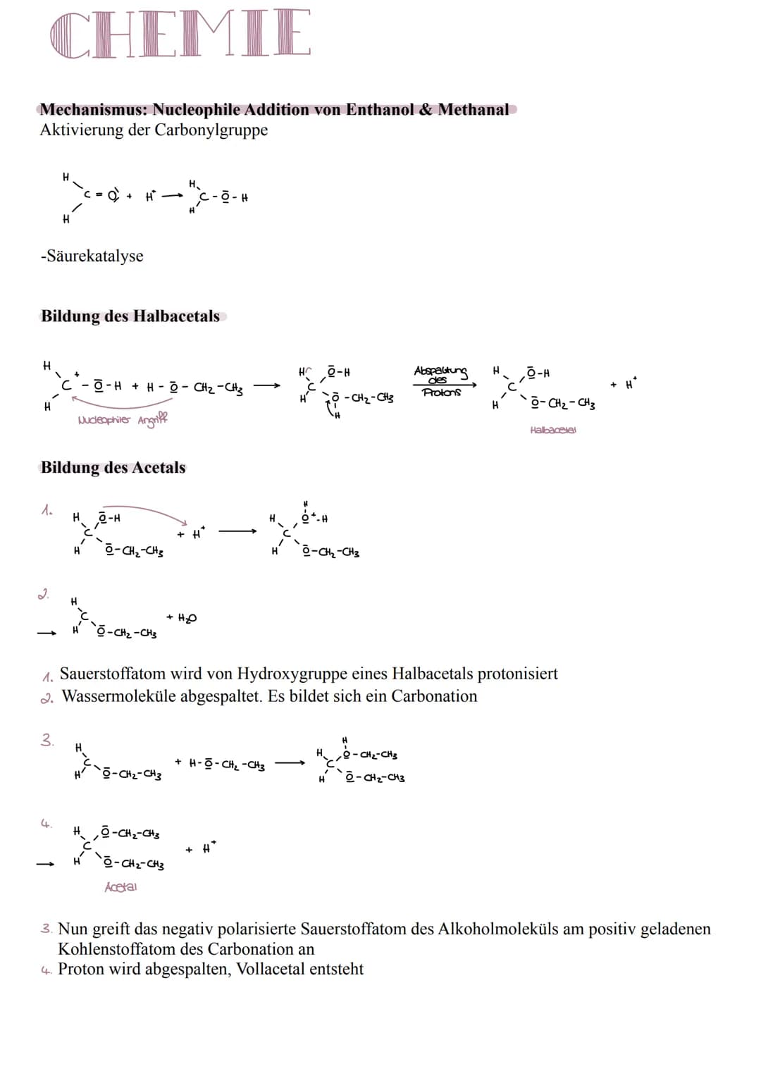 # CHEMIE
Isomerie
Die Isomerie unterscheidet sich in:
* Der Molekülstruktur (Konstitutionsisomerie)
* Der Bindungsanordnung an einem K