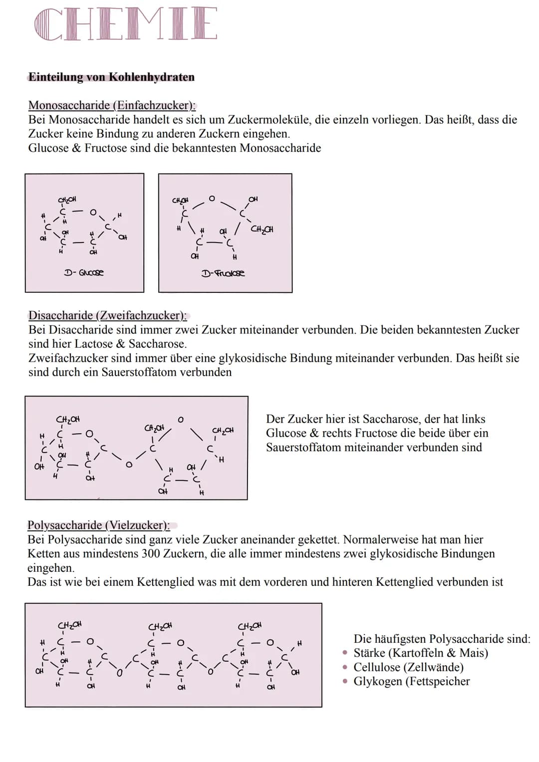# CHEMIE
Isomerie
Die Isomerie unterscheidet sich in:
* Der Molekülstruktur (Konstitutionsisomerie)
* Der Bindungsanordnung an einem K