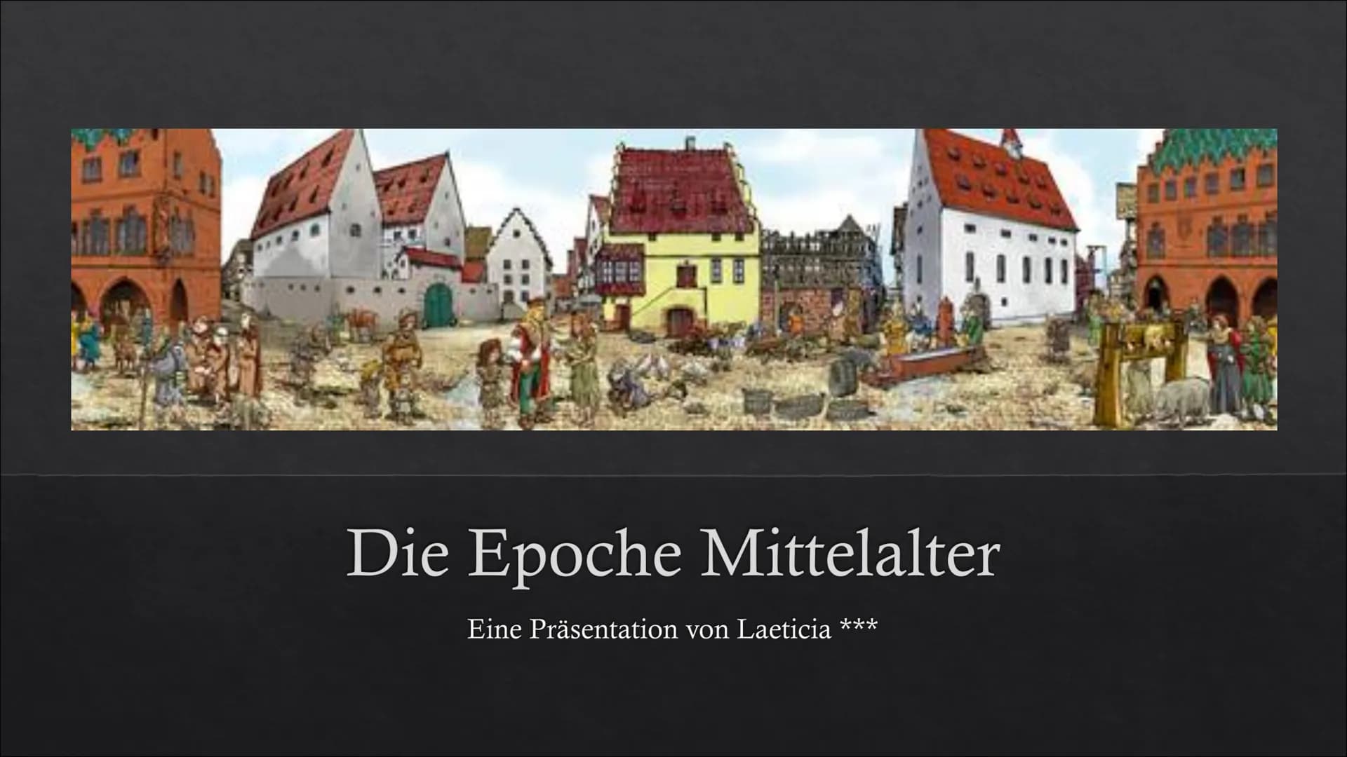 <p>Das Mittelalter ist eine Epoche zwischen dem 6. und 15. Jahrhundert, die in der europäischen Geschichte zwischen Antike und Neuzeit lieg