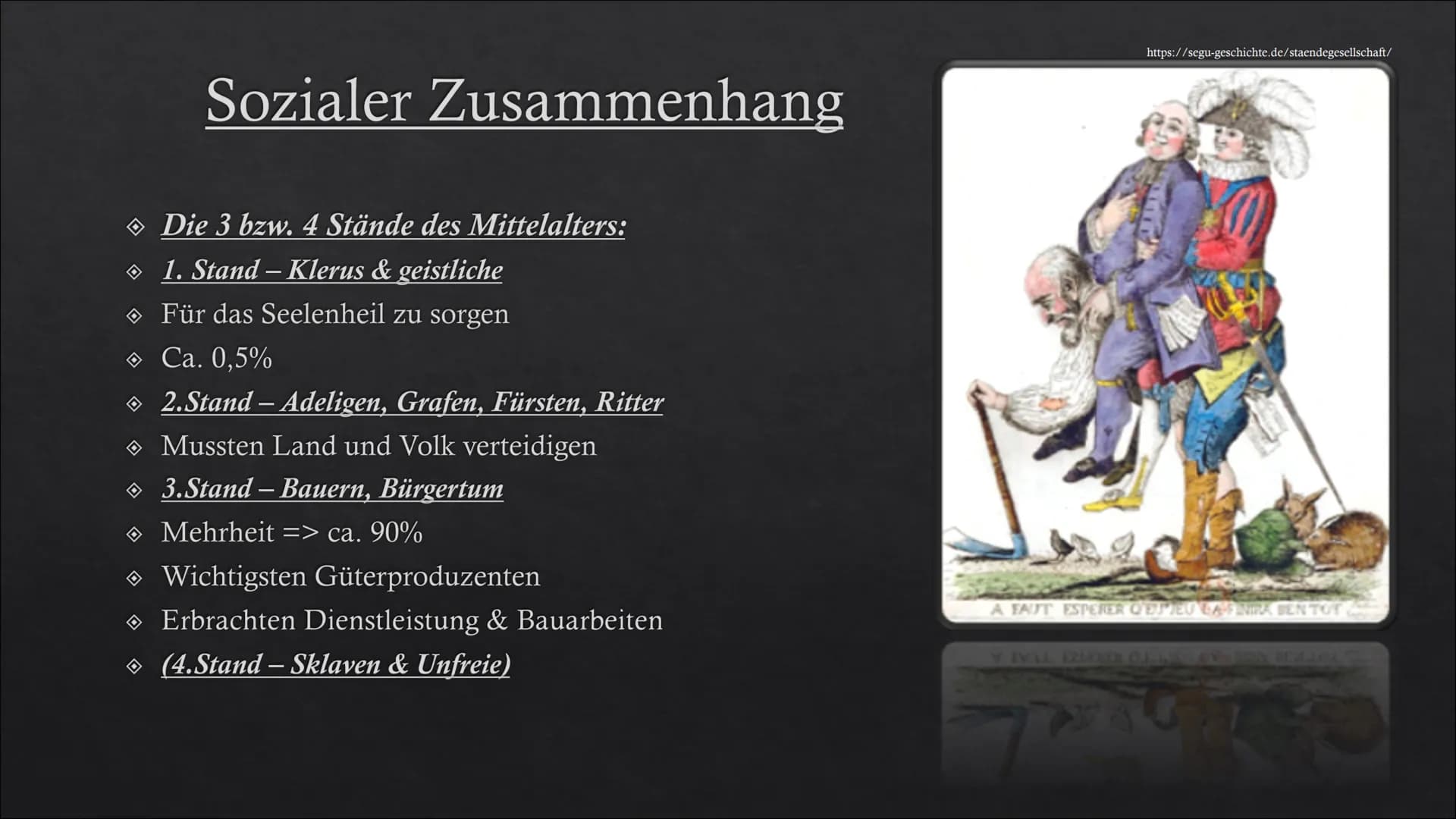 <p>Das Mittelalter ist eine Epoche zwischen dem 6. und 15. Jahrhundert, die in der europäischen Geschichte zwischen Antike und Neuzeit lieg