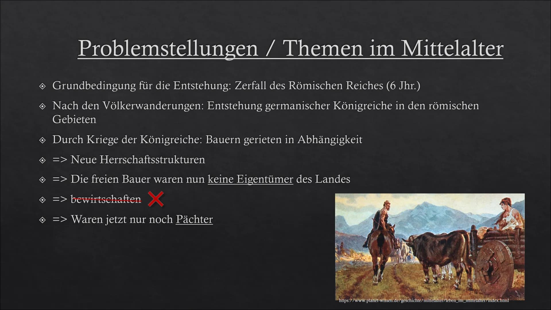<p>Das Mittelalter ist eine Epoche zwischen dem 6. und 15. Jahrhundert, die in der europäischen Geschichte zwischen Antike und Neuzeit lieg