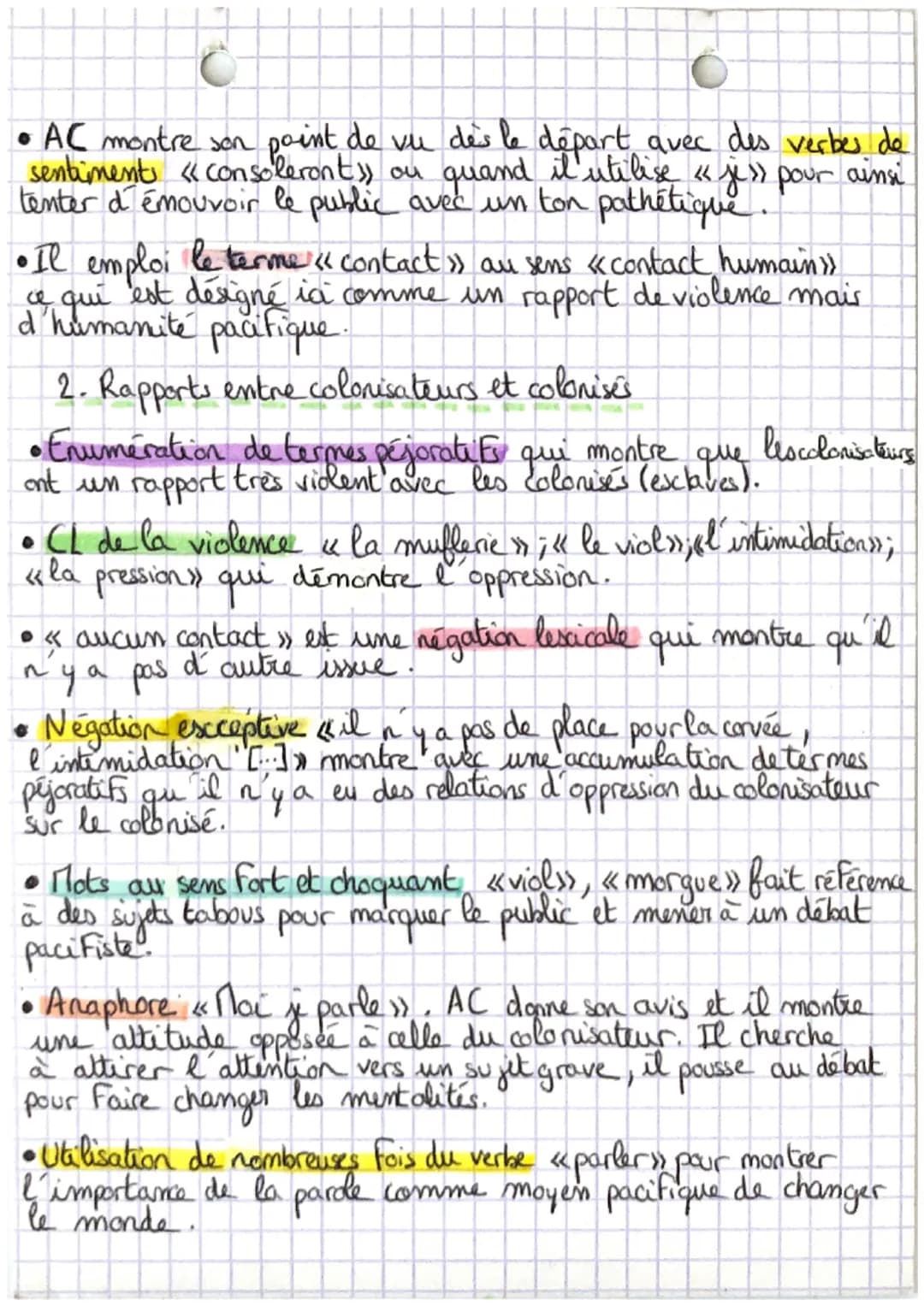 # le colonialisme
1. Intro
Aimé Césaire écrit en 1950 un discours sur le colonialisme
pour dénoncer tous les actes de violence et de barba