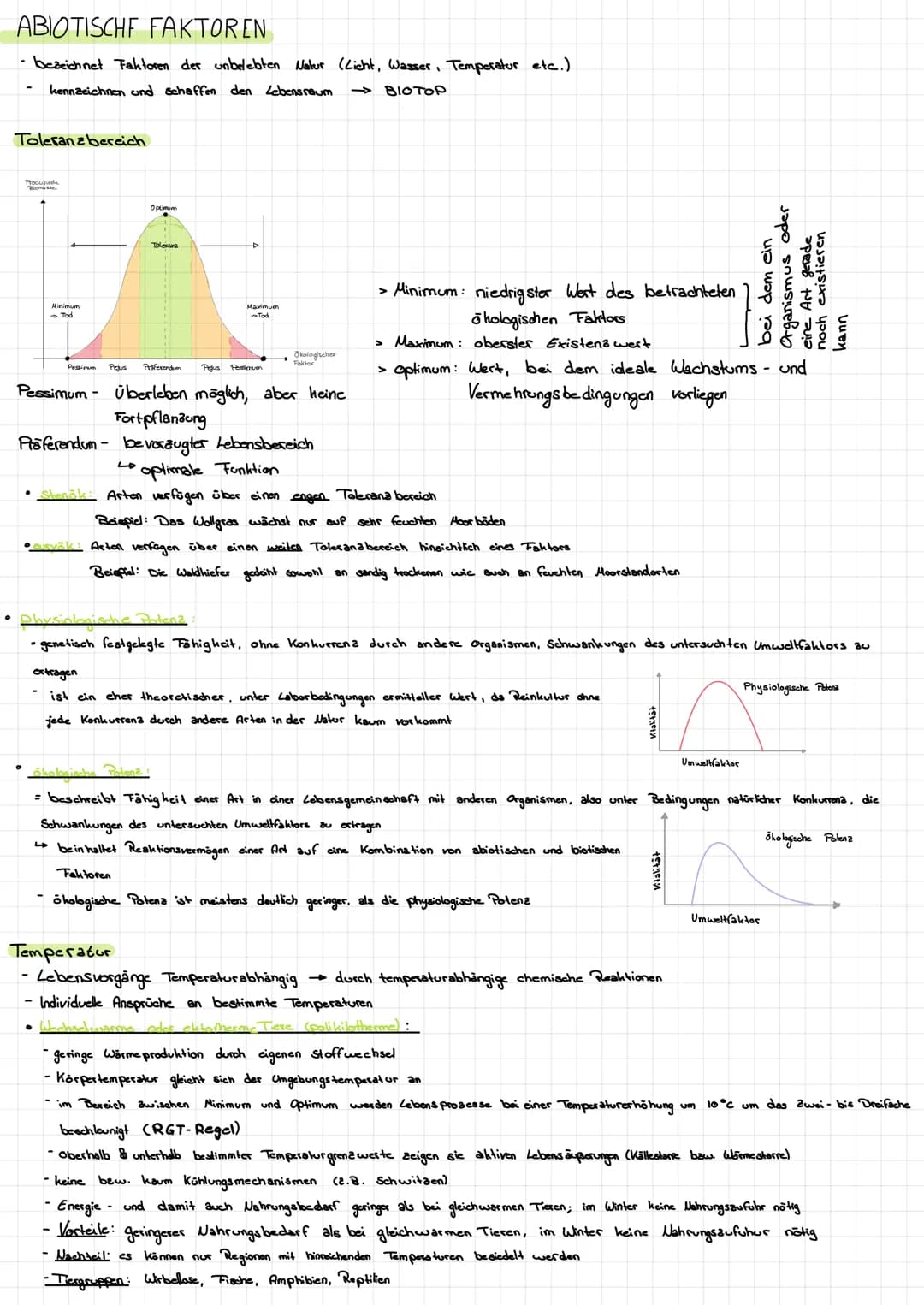 # Ökologie
GLOSSAR
| Begriffe | Erklärung/Nefinition. |
| ----------- | ----------- |
| Ökosystem | Wechselbezichung zwischen einem Biotop