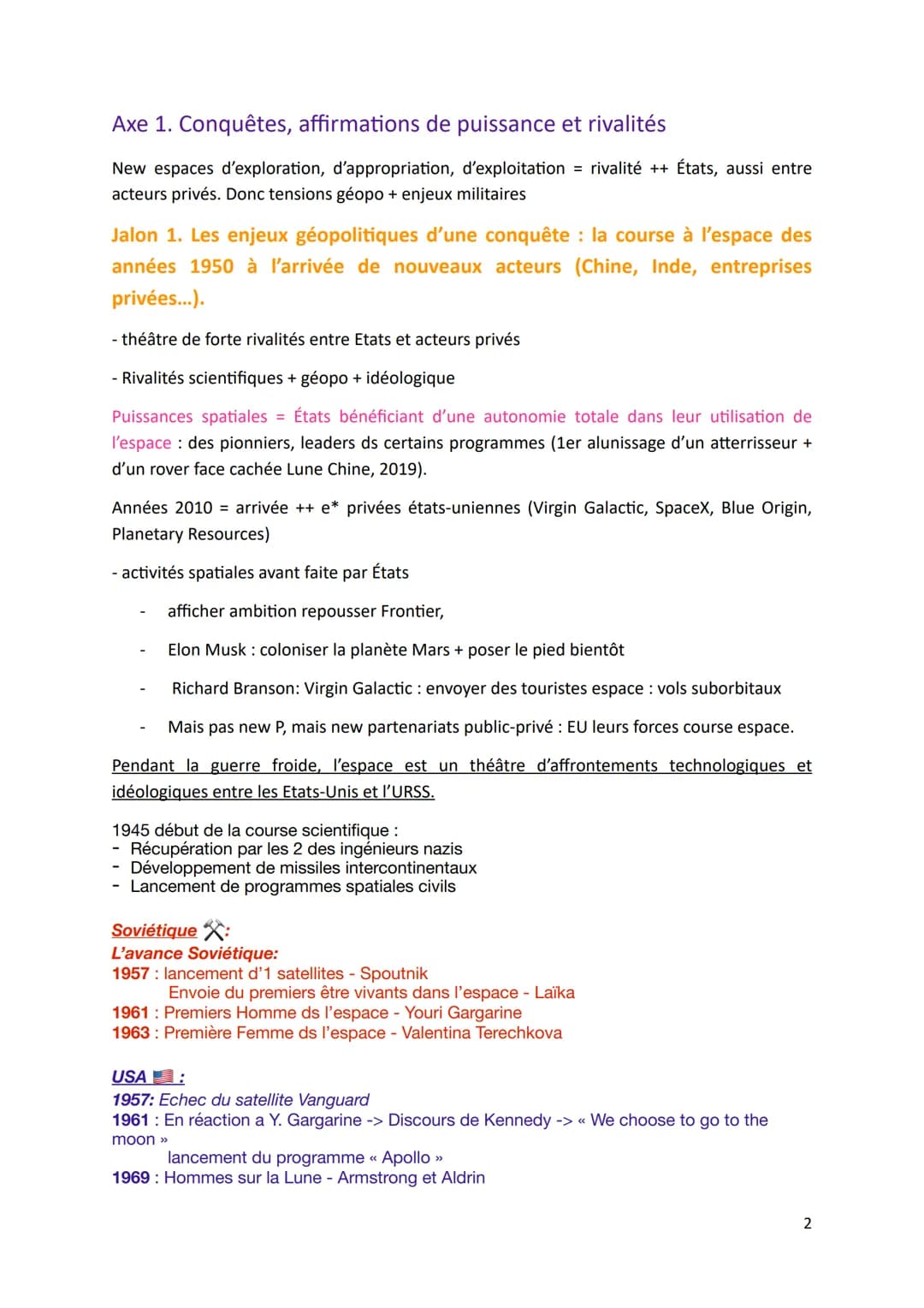 # THÈME 1 - De nouveaux espaces de conquête
Introduction - Océan et espace: quelles spécificités ?
Écoumène = ens des milieux habités par