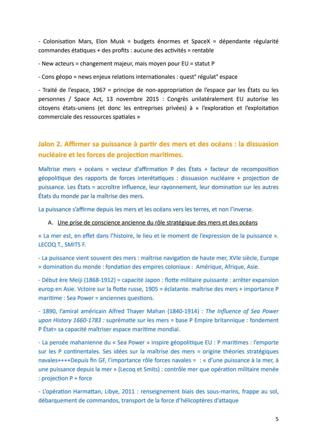 # THÈME 1 - De nouveaux espaces de conquête
Introduction - Océan et espace: quelles spécificités ?
Écoumène = ens des milieux habités par