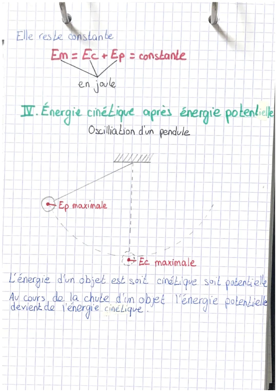 # Énergie
# Mécanique
## I. Énergie cinétique
C'est l'énergie d'un objet en mouvement
Proportionnelle à sa masse et au carré de sa vites