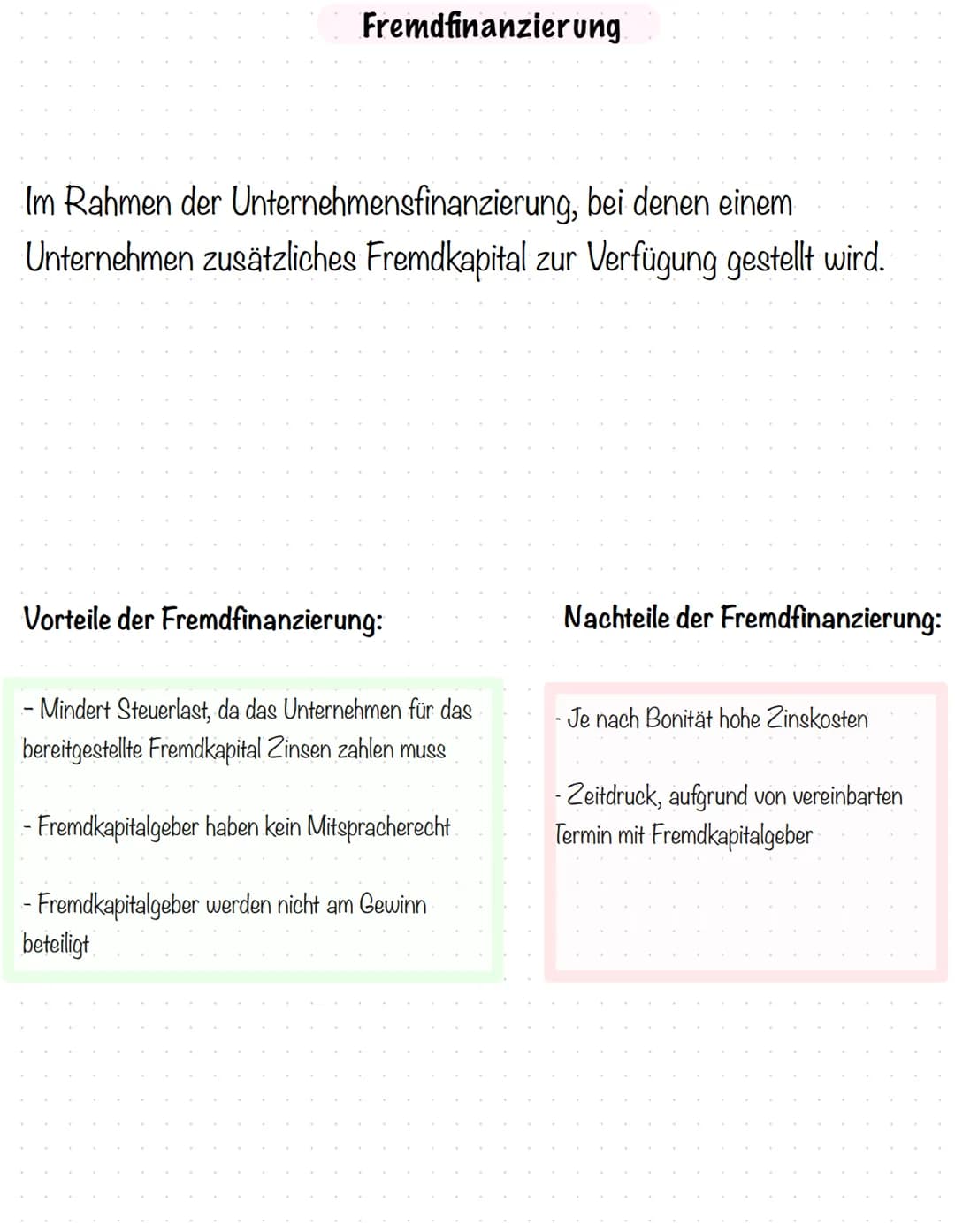 # Innenfinanzierung
Die Innenfinanzierung beansprucht im Gegensatz zur Außenfinanzierung
keine externen Kapitalgeber. Um Investitionen zu t