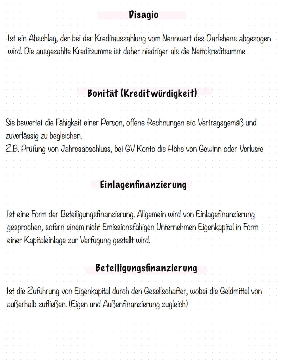 # Innenfinanzierung
Die Innenfinanzierung beansprucht im Gegensatz zur Außenfinanzierung
keine externen Kapitalgeber. Um Investitionen zu t