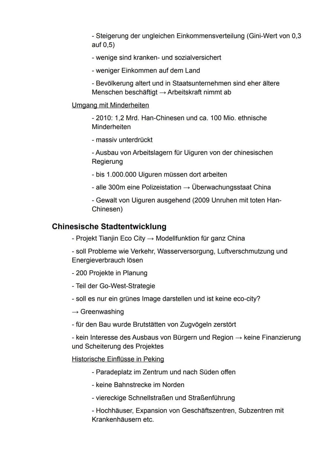 Erdkunde
gA
Semester 3
- Ostasien - Inhaltsverzeichnis
China..............................................................................