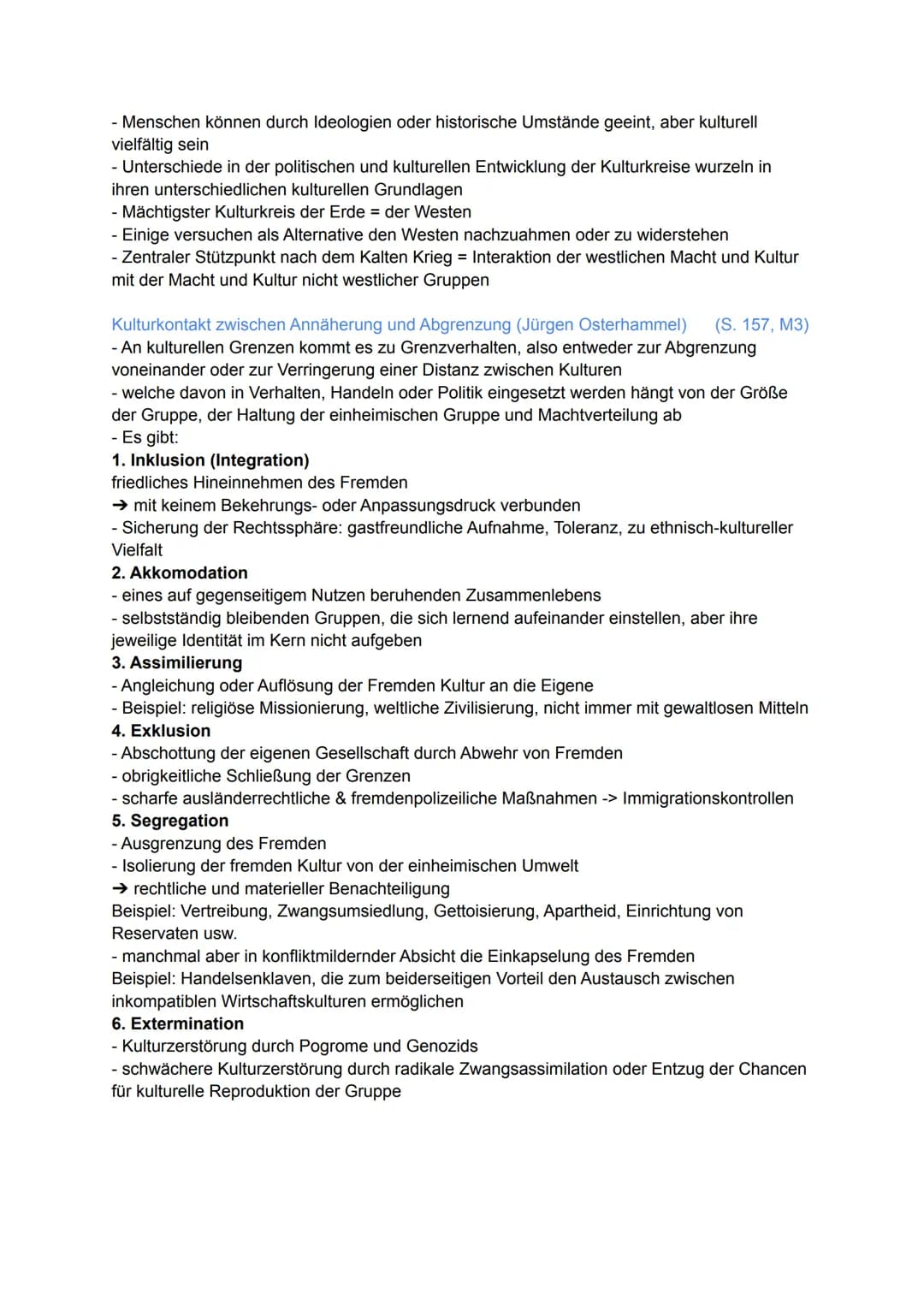 2.1 Kernmodul: Kulturkontakt und Kulturkonflikt
(S. 154)
Kulturkontakt
- Die Theorie geht davon aus, dass jeder Mensch einer bestimmten Kult